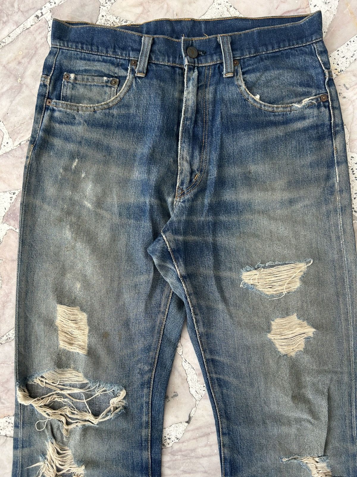 Denime Vintage Ripped Flare Denime Size US 30 / EU 46 - 4 Thumbnail