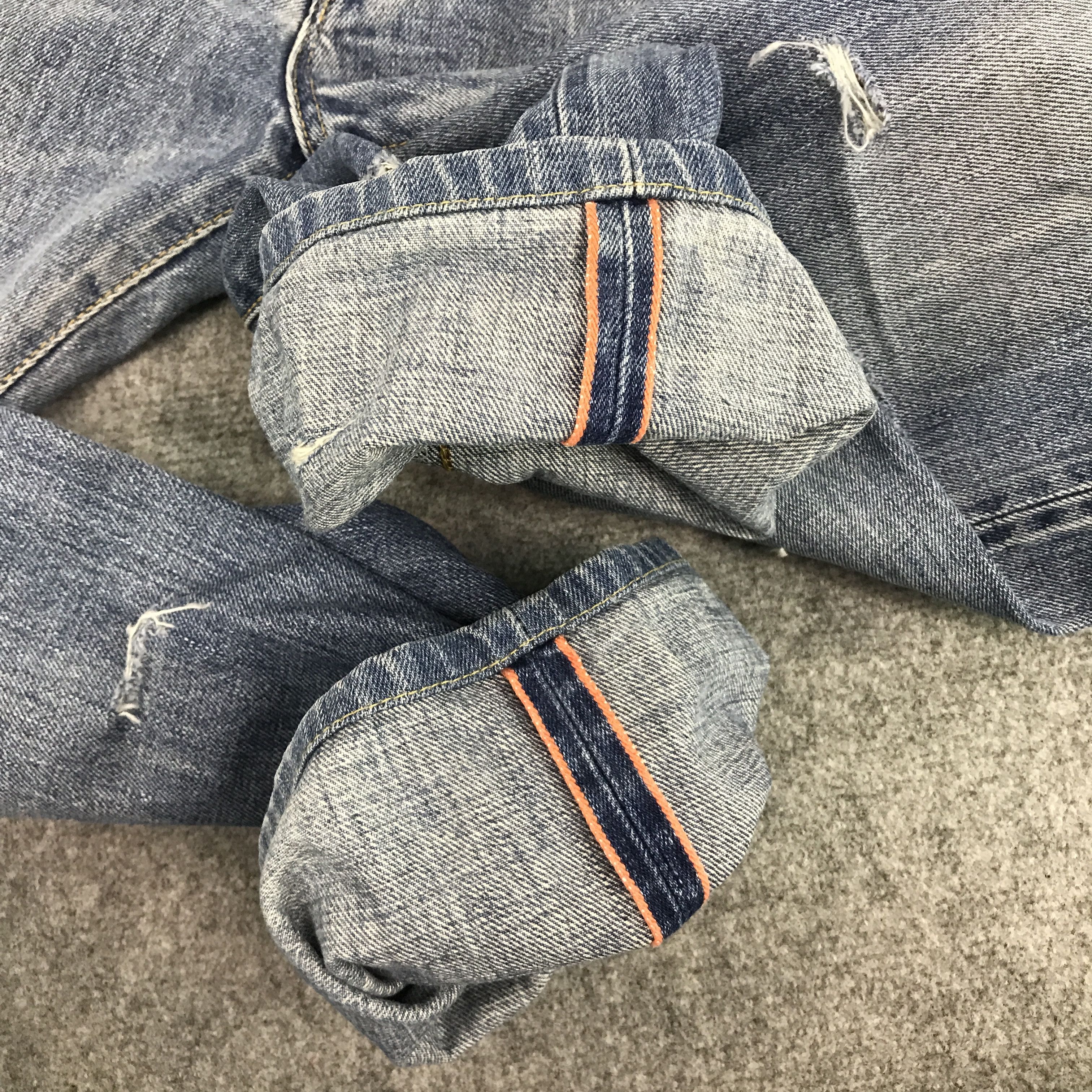 Edwin × Japanese Brand Denim Redline edwin Japan distressed style jean Pants Size US 33 - 8 Thumbnail