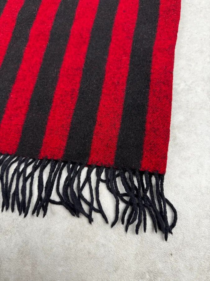 Jean Paul Gaultier Jean Paul Gaultier Bicolor Red & Black Scarf Size ONE SIZE - 5 Thumbnail