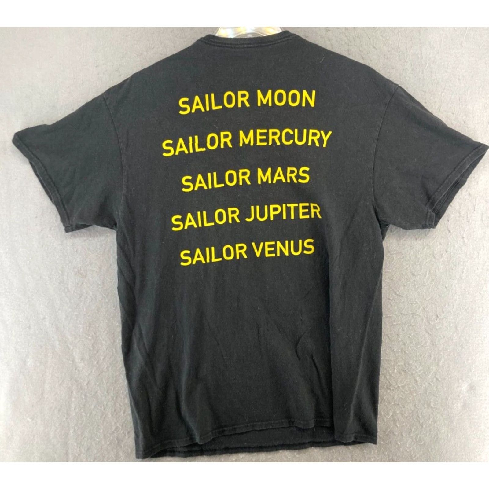 Venus Sailor Moon Women's T-Shirt Large Black Anime Cartoon Graphic Print Crew Neck Casual Cotton Summer 90s Mens Size L / US 10 / IT 46 - 6 Thumbnail