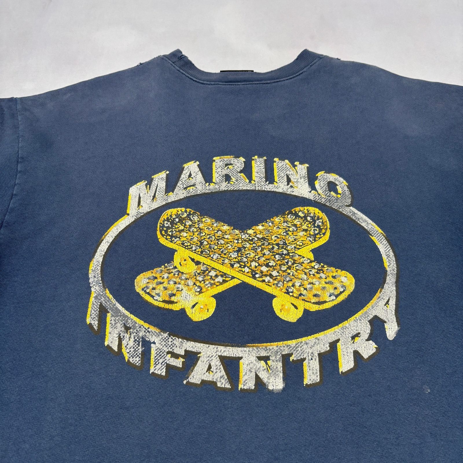 Marino Infantry Marino Infantry OG Logo Skateboard Boxy Crop Sweatshirt Crew Size US L / EU 52-54 / 3 - 2 Thumbnail