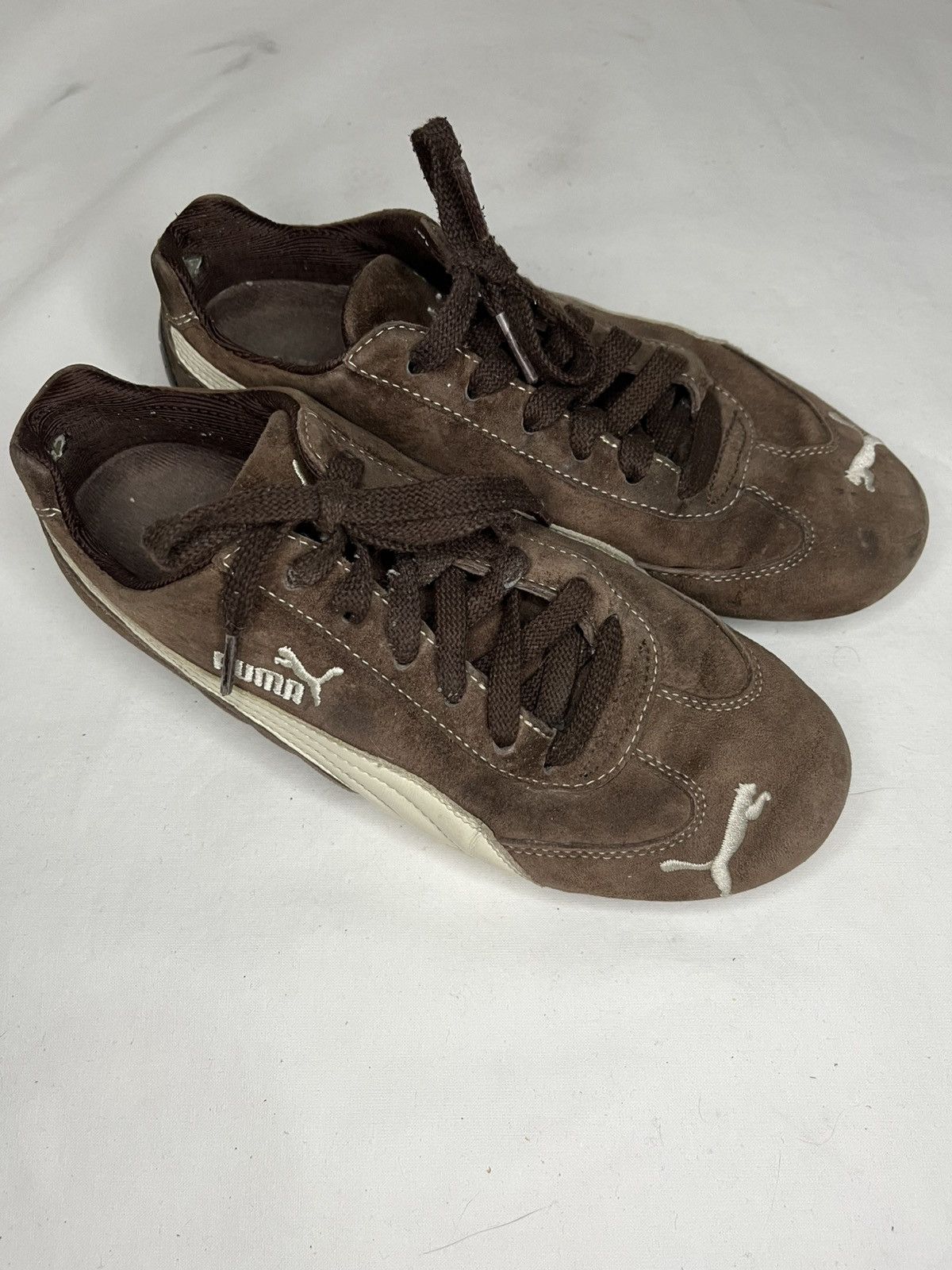 Puma Vintage Puma Speedcat Brown Hype Sneakers Streetwear Rare Size US 7.5 / IT 37.5 - 2 Thumbnail
