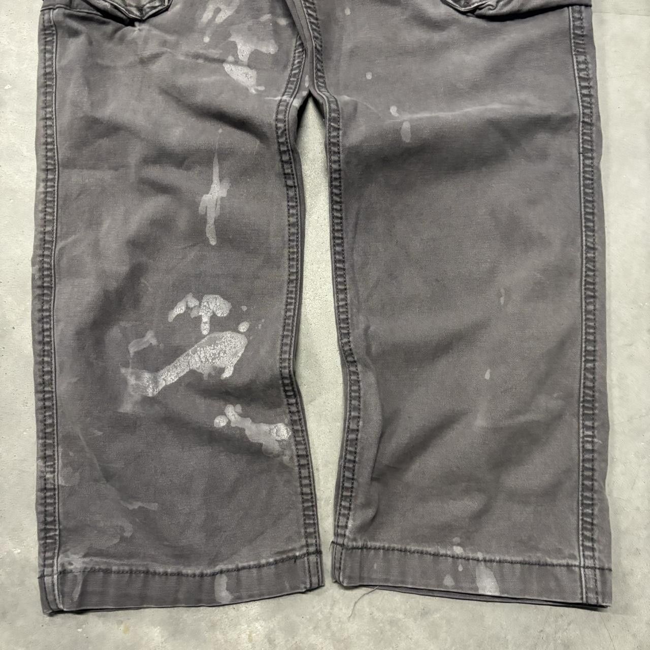 Japanese Brand × Vintage Crazy Vintage Y2K/2000s Grey Skater Streetwear Cargo Pants! Size US 34 / EU 50 - 6 Thumbnail