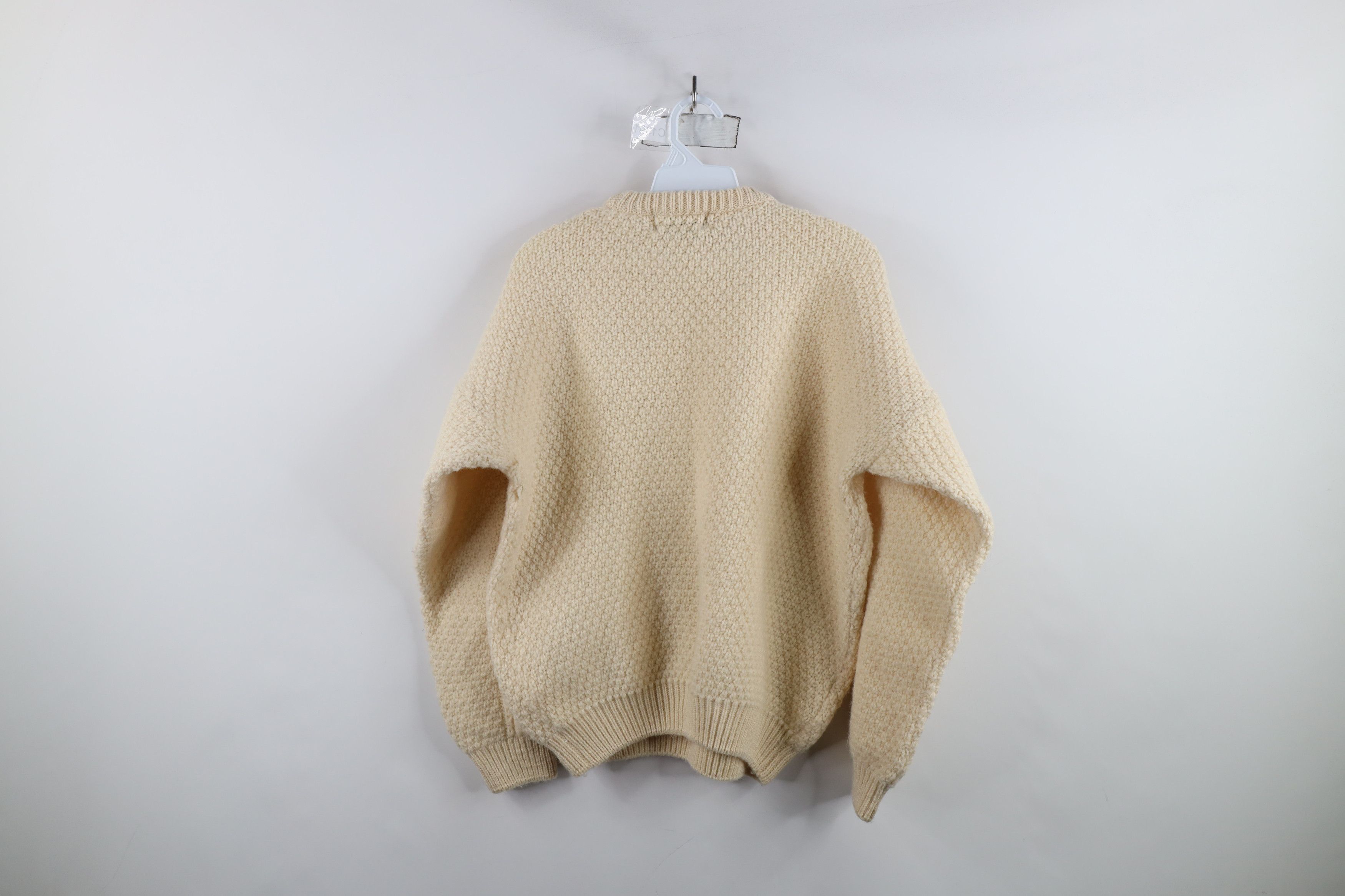 Vintage Vintage 90s Streetwear Chunky Cable Knit Fisherman Sweater Size M / US 6-8 / IT 42-44 - 7 Thumbnail