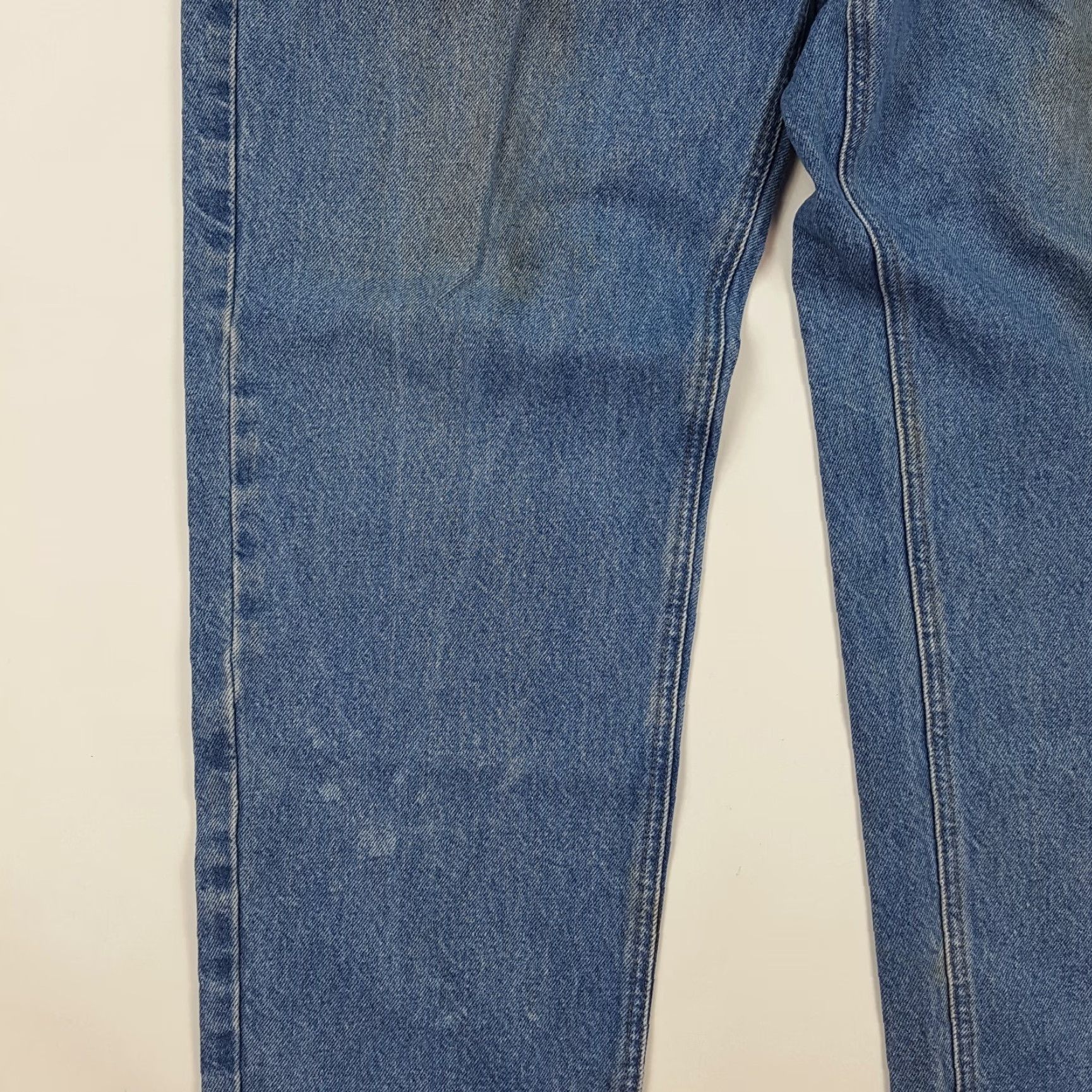 Carhartt VINTAGE Carhartt Jeans Denim Blue 38x30 Distressed Relaxed Tapered Work Logo Men 90s Workwear USA American Retro Modern Fit: Relaxed, Regular Size US 38 / EU 54 - 4 Thumbnail