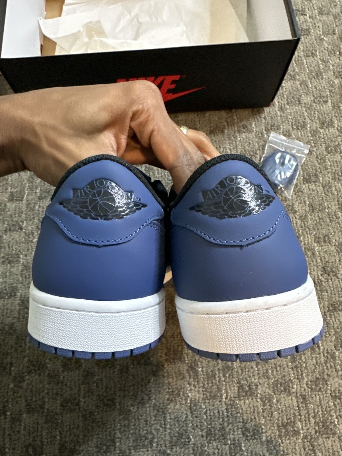 Jordan Brand Jordan 1 Low OG ‘Mystic Navy’ Size US 12 / EU 45 - 5 Thumbnail