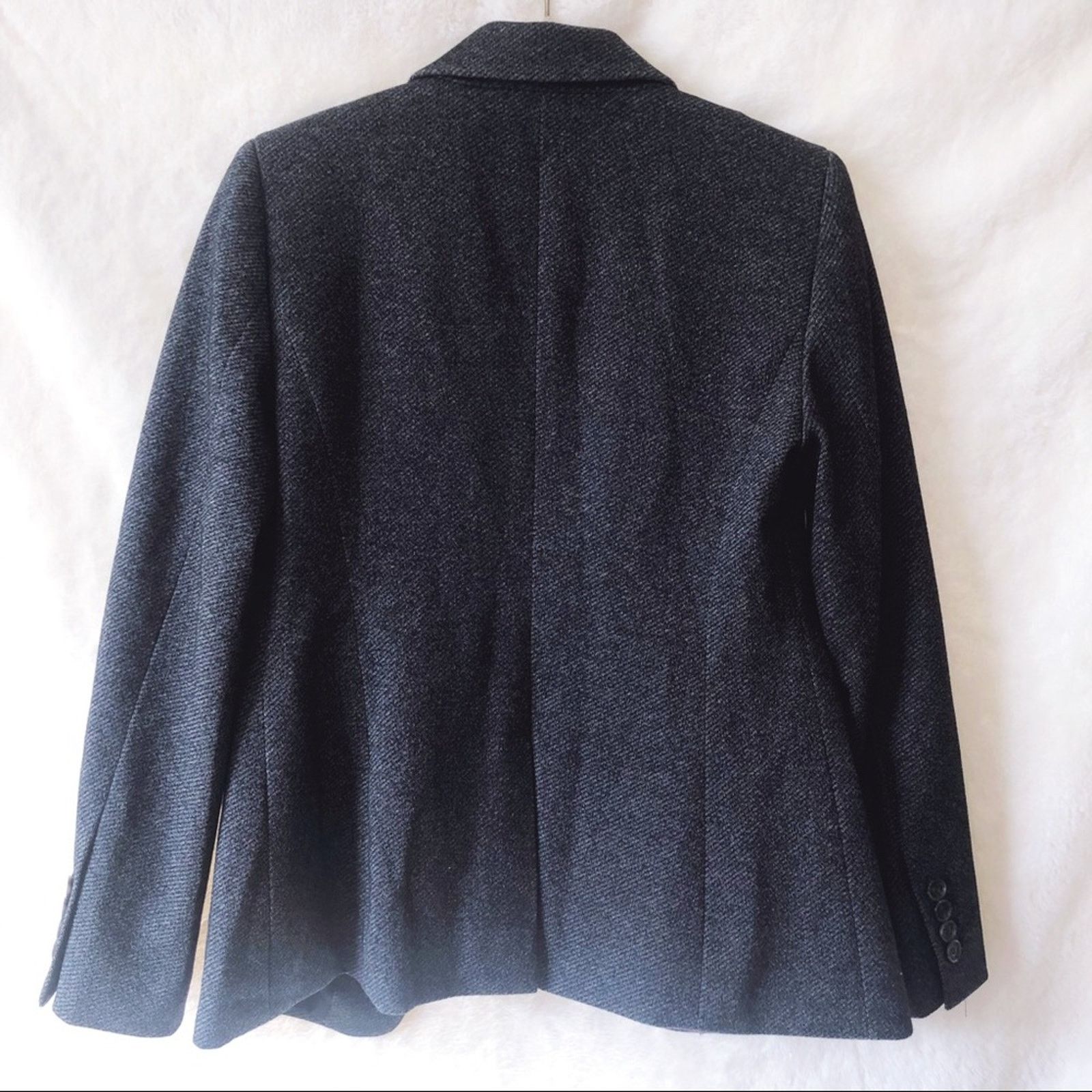 Ann Taylor Ann Taylor Gray Petite One-Button Tailored Blazer Size XS / US 0-2 / IT 36-38 - 3 Thumbnail