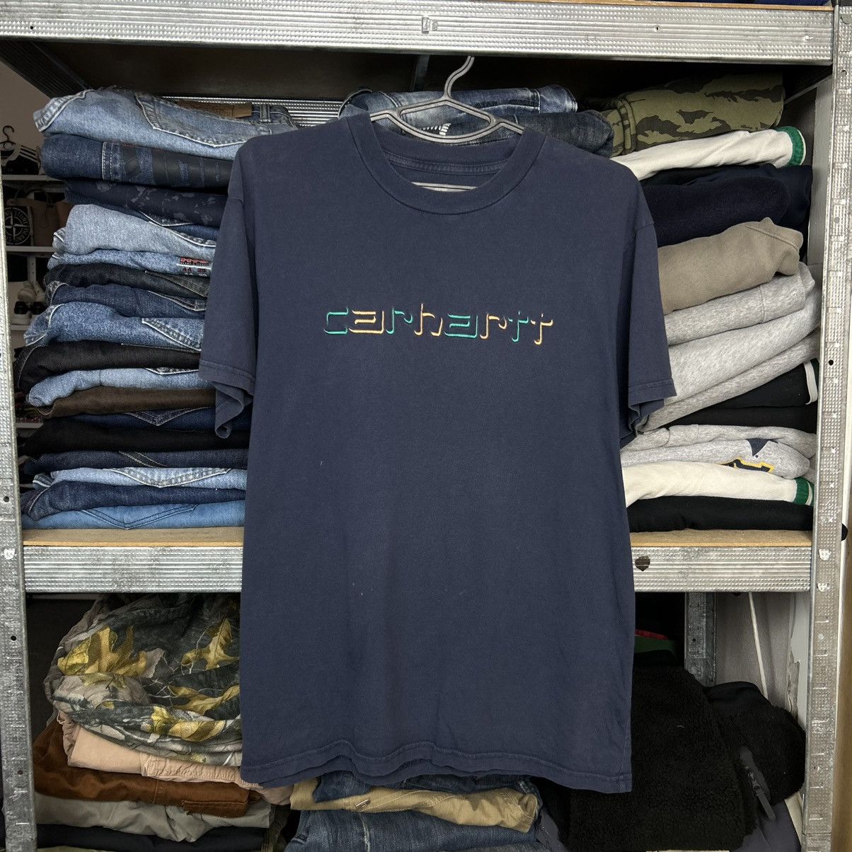 Carhartt Vintage Carhartt Wip big logo streetwear y2k skate tee Size US S / EU 44-46 / 1 - 1 Thumbnail