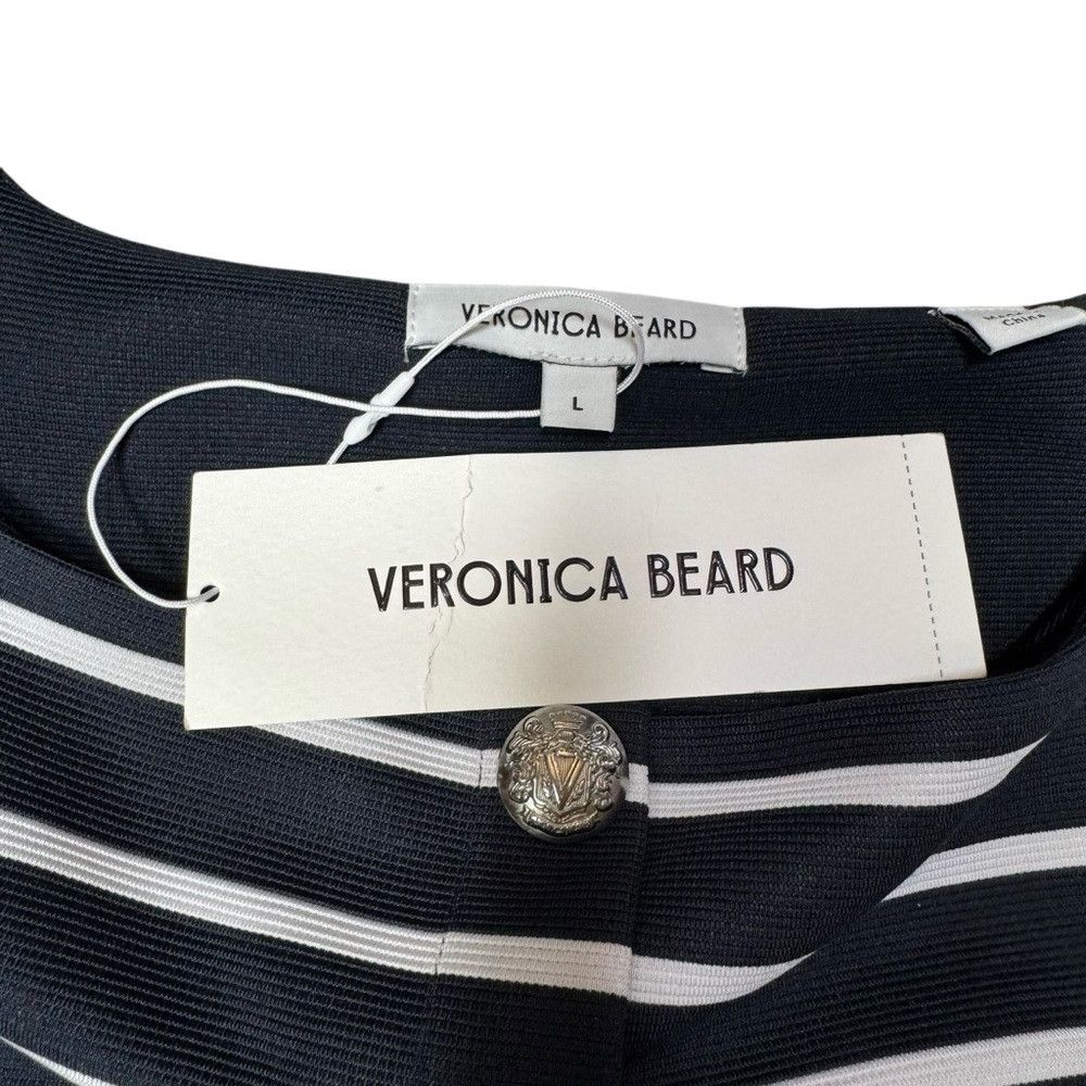Veronica Beard NWT New $398 Veronica Beard Tibbie Stripe Knit Mini Dress S Size L / US 10 / IT 46 - 7 Thumbnail