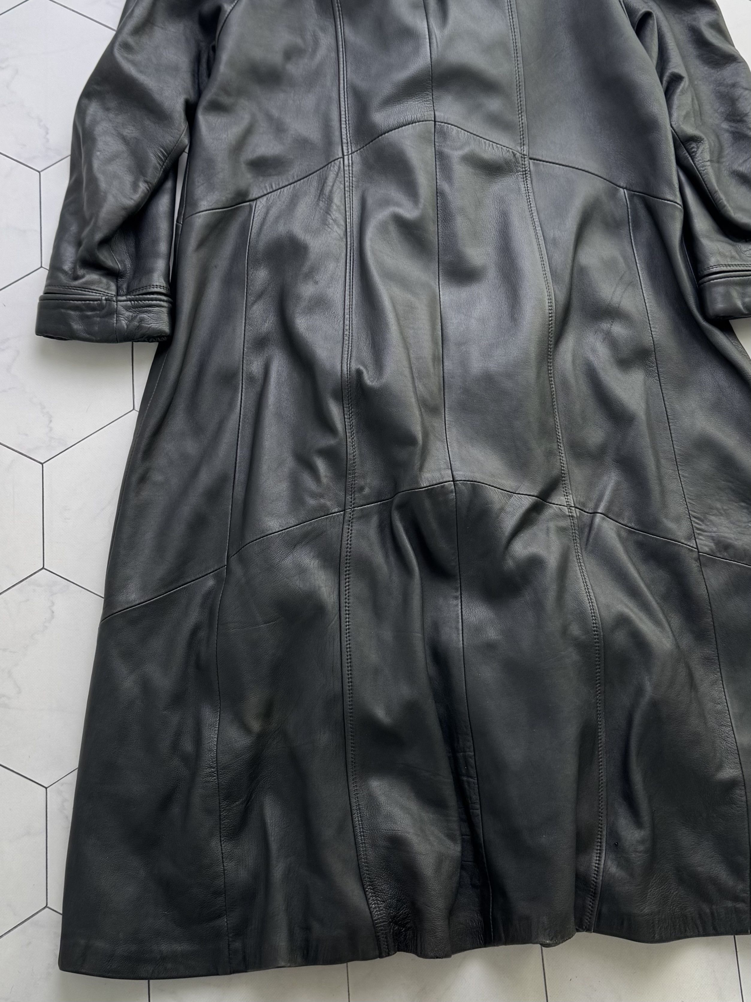 Vintage Vintage Leather Coat Hooded Long Winter Jacket Outerwear B4 Size L / US 10 / IT 46 - 15 Thumbnail
