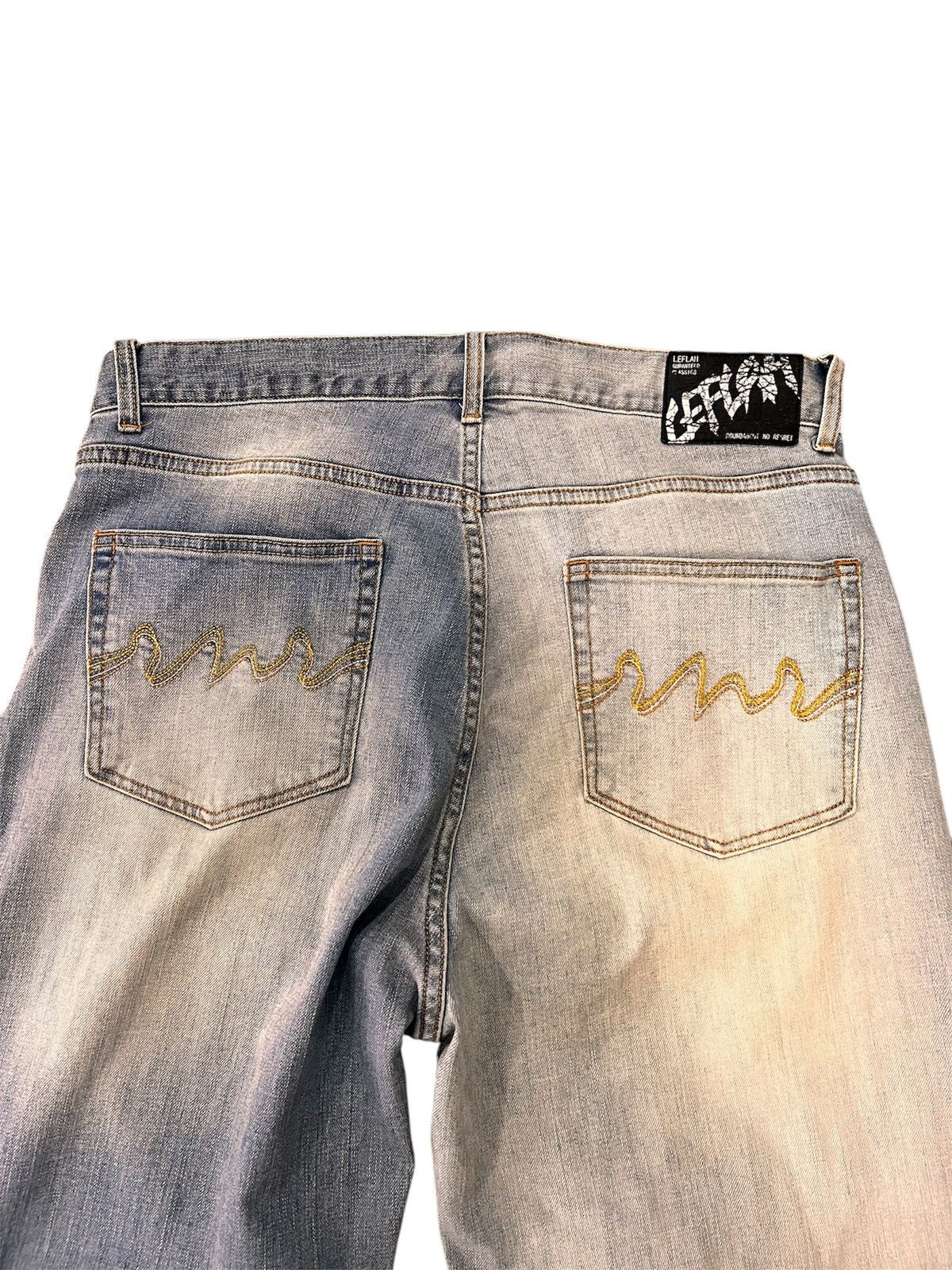 Japanese Brand LEFLAH BAGGY JEANS JAPANESE BRAND Size US 36 / EU 52 - 6 Thumbnail