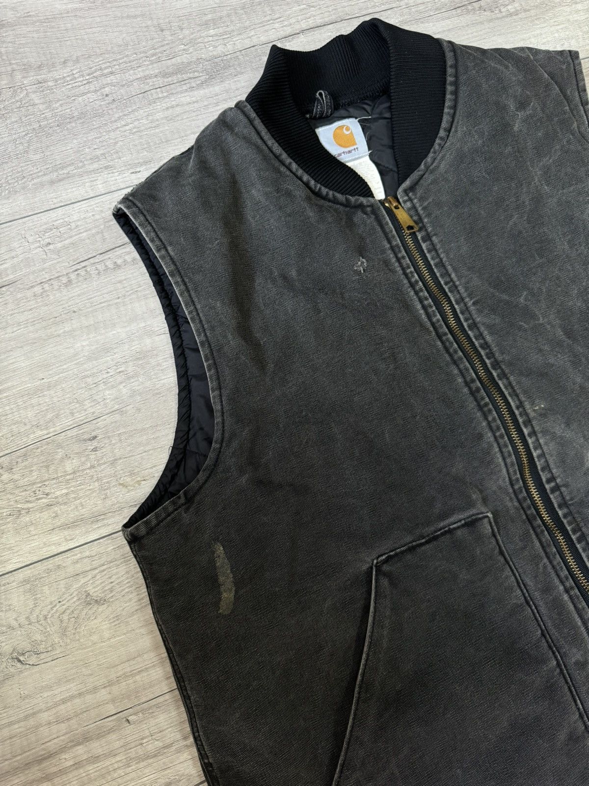 Carhartt Vintage Carhartt Workwear Vest Distressed Fade Made in USA Size US XL / EU 56 / 4 - 3 Thumbnail