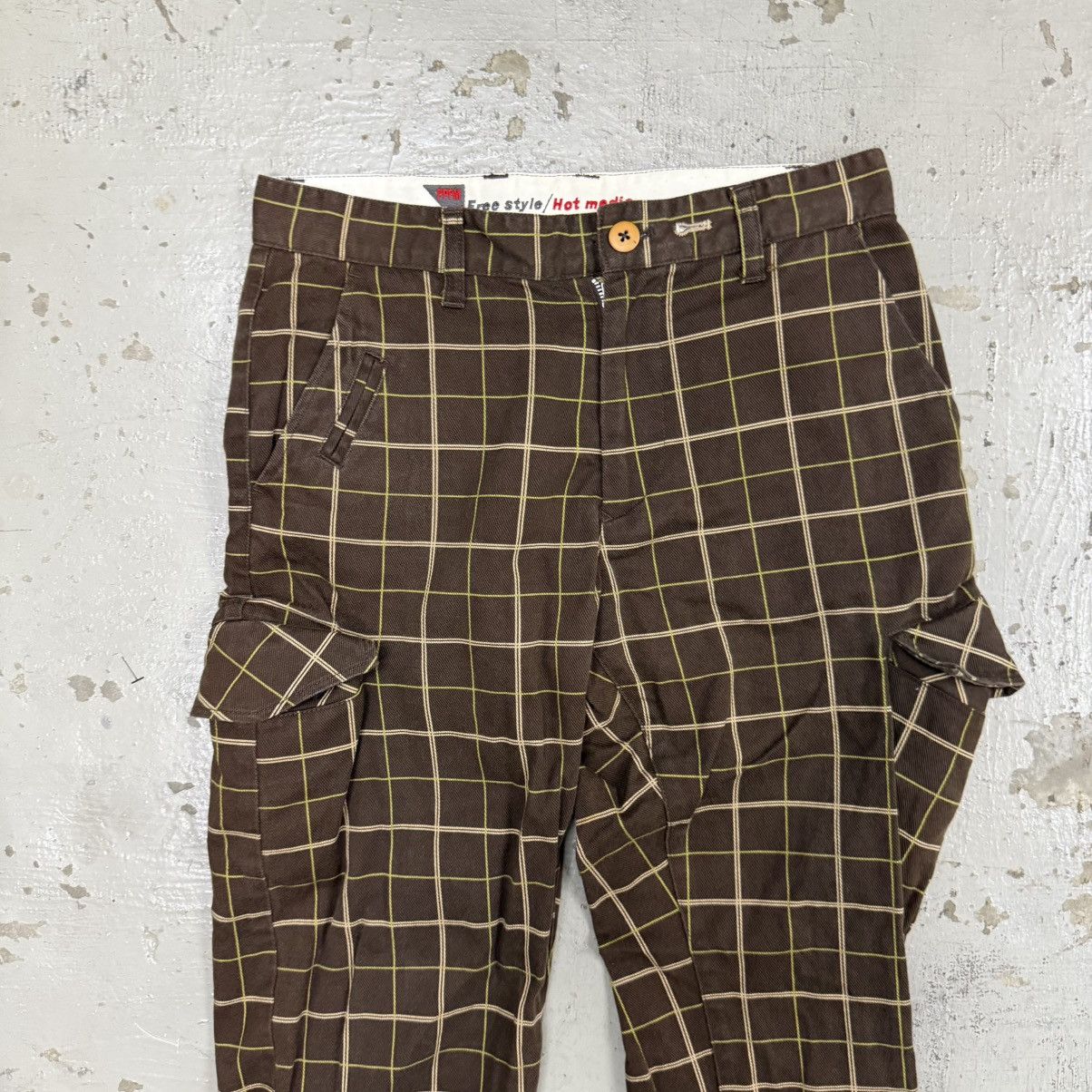 PPFM PPFM Bondage Cargo Plaid Tartan Pants Size US 29 - 3 Thumbnail