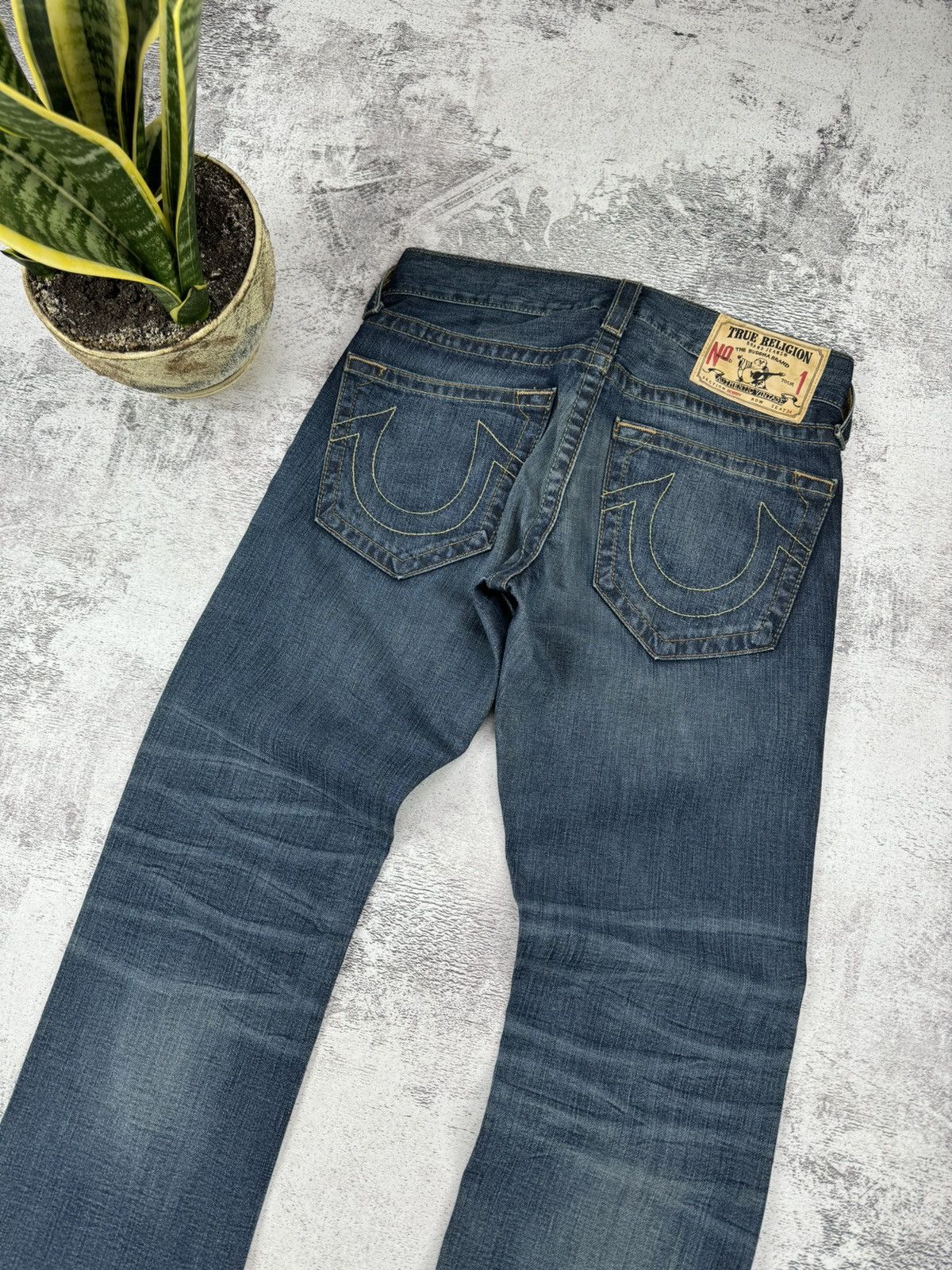 True Religion Vintage Distressed Y2K Avant Gard Rare True Religion Jeans Size US 29 - 14 Thumbnail
