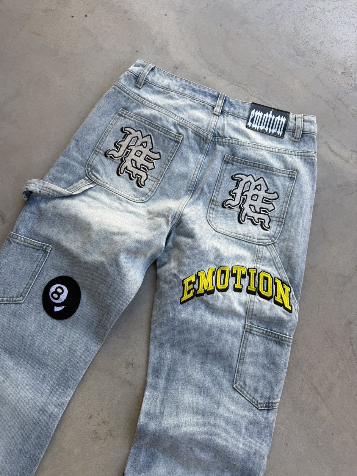 Other Mixed Emotions Worker Jean Blue Patch 30 New With Tags Size US 30 / EU 46 - 4 Thumbnail