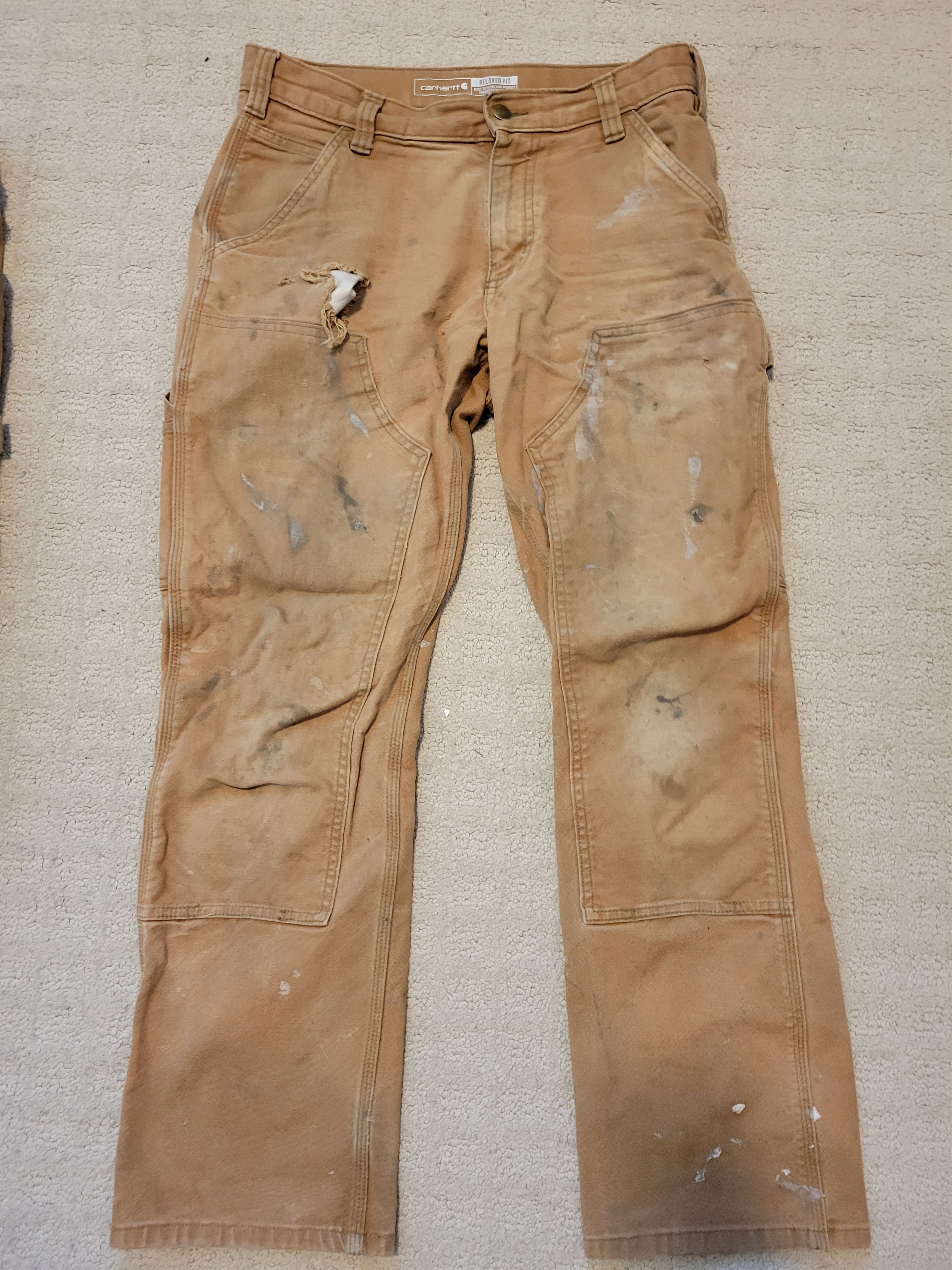 Rugged Flex Relaxed Fit Duck Double-Front Utility Work Pant