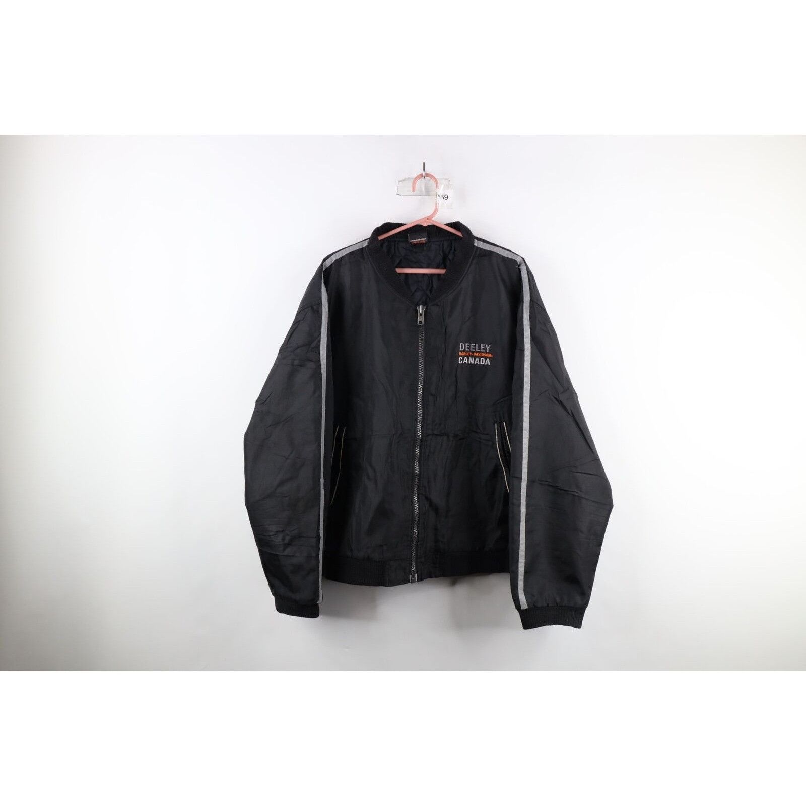 Harley Davidson × Vintage Vintage Harley Davidson Canada Quilted Bomber Jacket 3XL Size US XXL / EU 58 / 5 - 1 Thumbnail