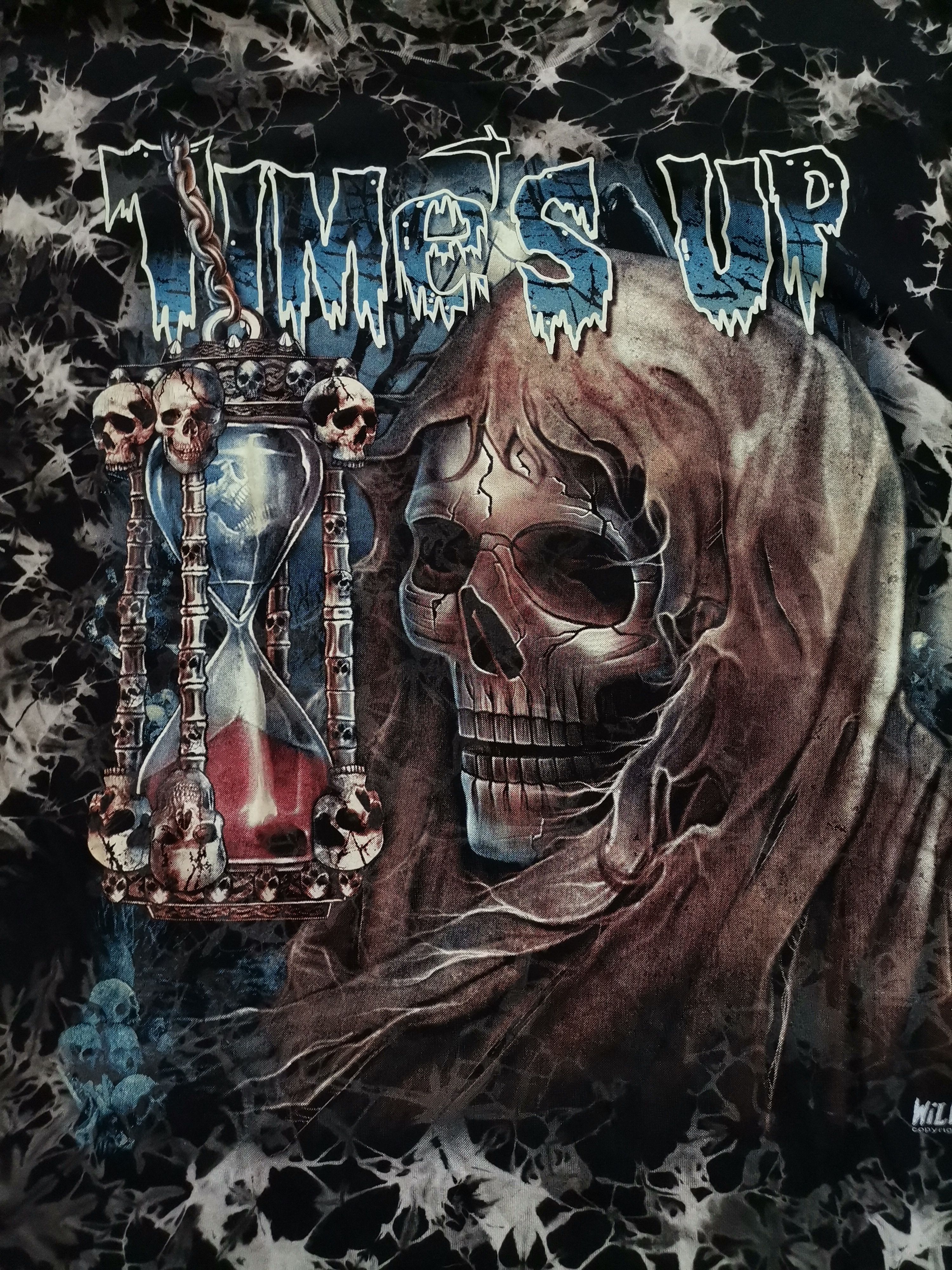 Vintage Vintage Wild Time's Up Skull Tie Dye Tee Size US L / EU 52-54 / 3 - 2 Thumbnail