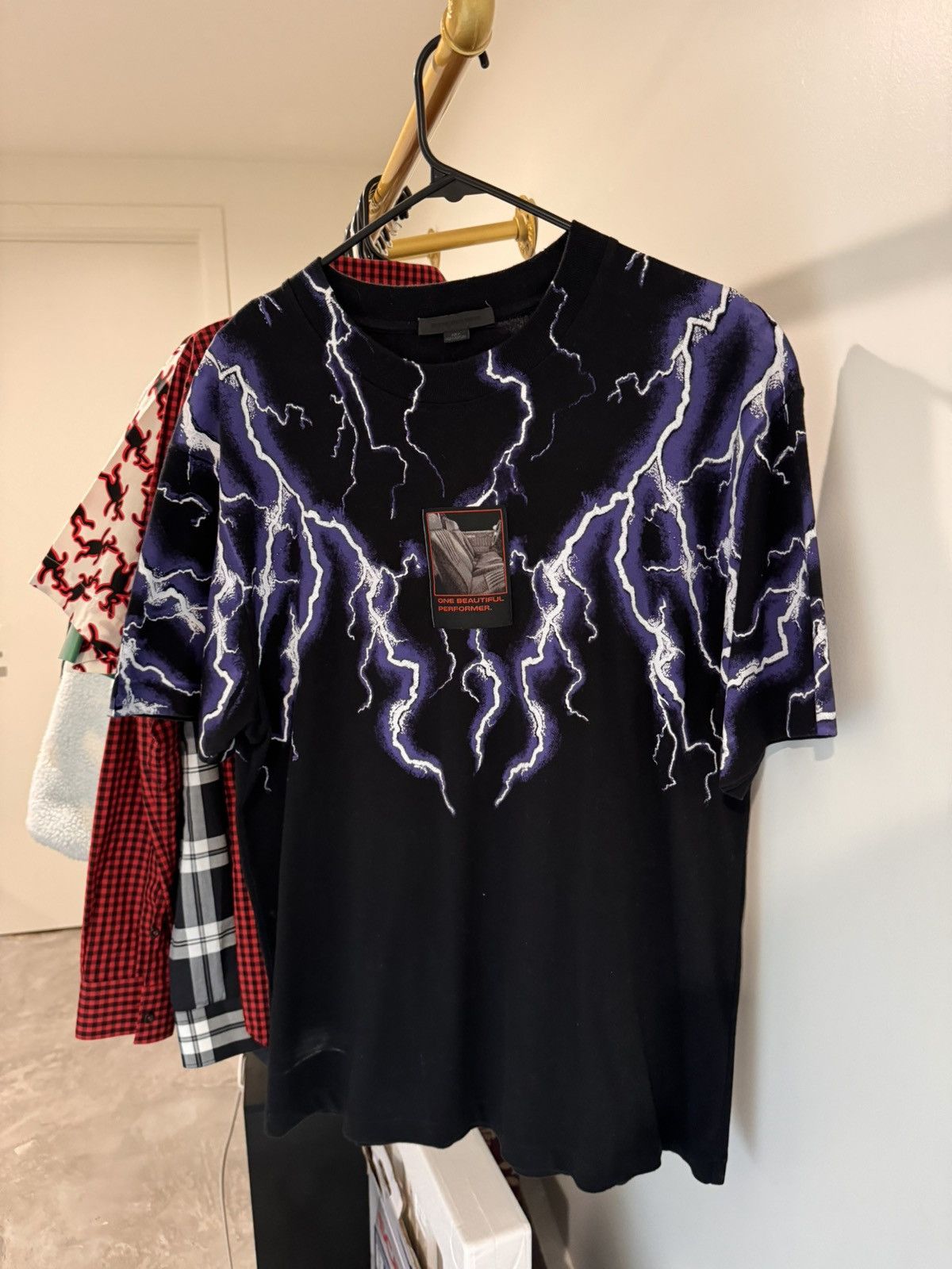 Alexander Wang Alexander Wang Black Lightning T Shirt | Grailed