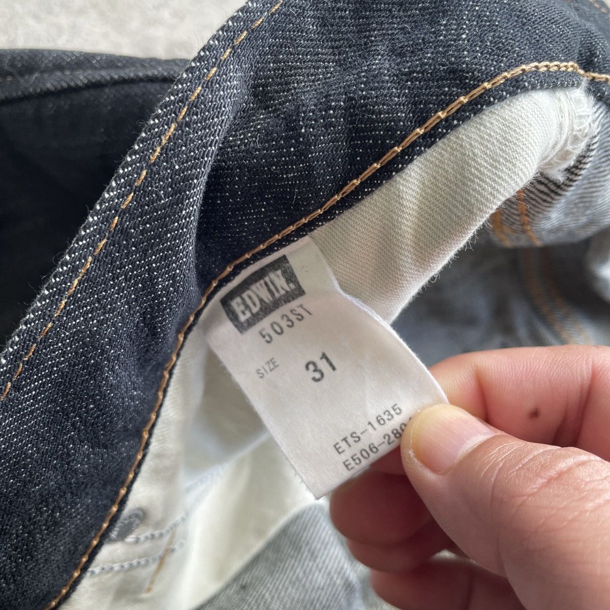Japanese Brand W32💥 Vintage Edwin Black Distressed Jeans Denim Pants Size US 32 / EU 48 - 8 Thumbnail