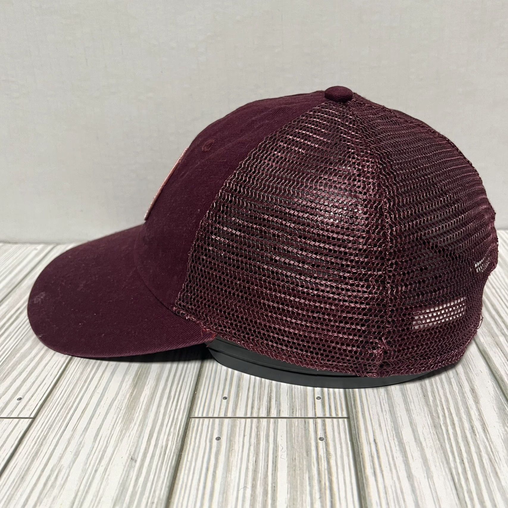 Vans VANS Hat Cap Snap Back Trucker Rose Burgundy Adjustable Skater Skateboard Men One Size Red Colorful Sports Casual Size ONE SIZE - 4 Thumbnail