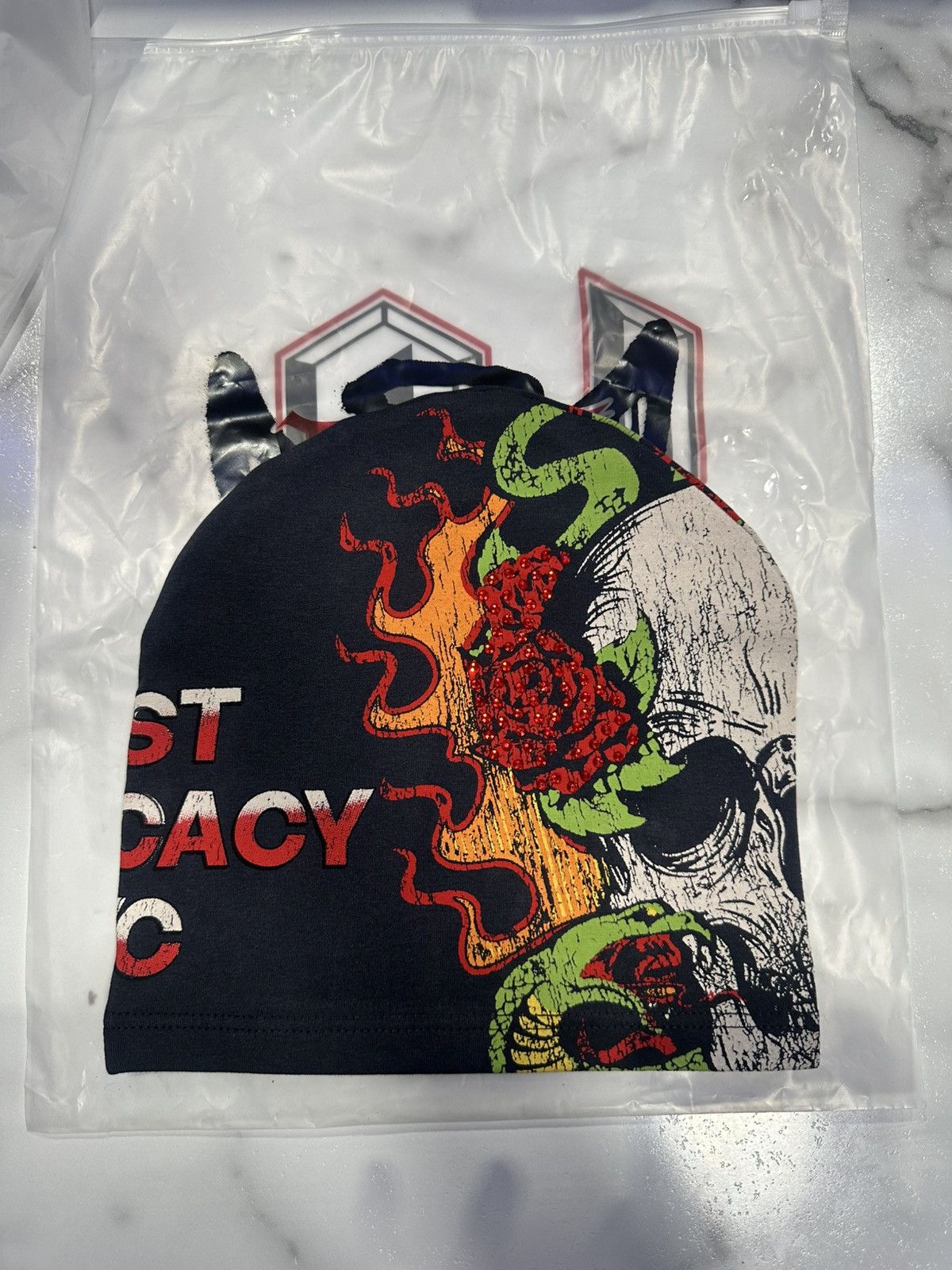 LOST INTRICACY Lost Intricacy "Skully" Black Beanie Size ONE SIZE - 2 Thumbnail