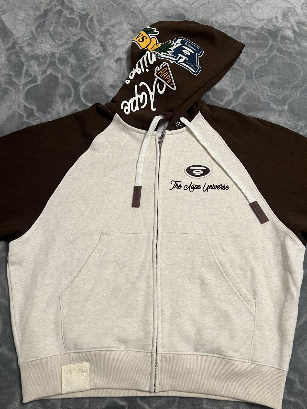 Other Aape By A Bathing Ape Boxie Hoodie In Biege And Brown Size US S / EU 44-46 / 1 - 1 Thumbnail