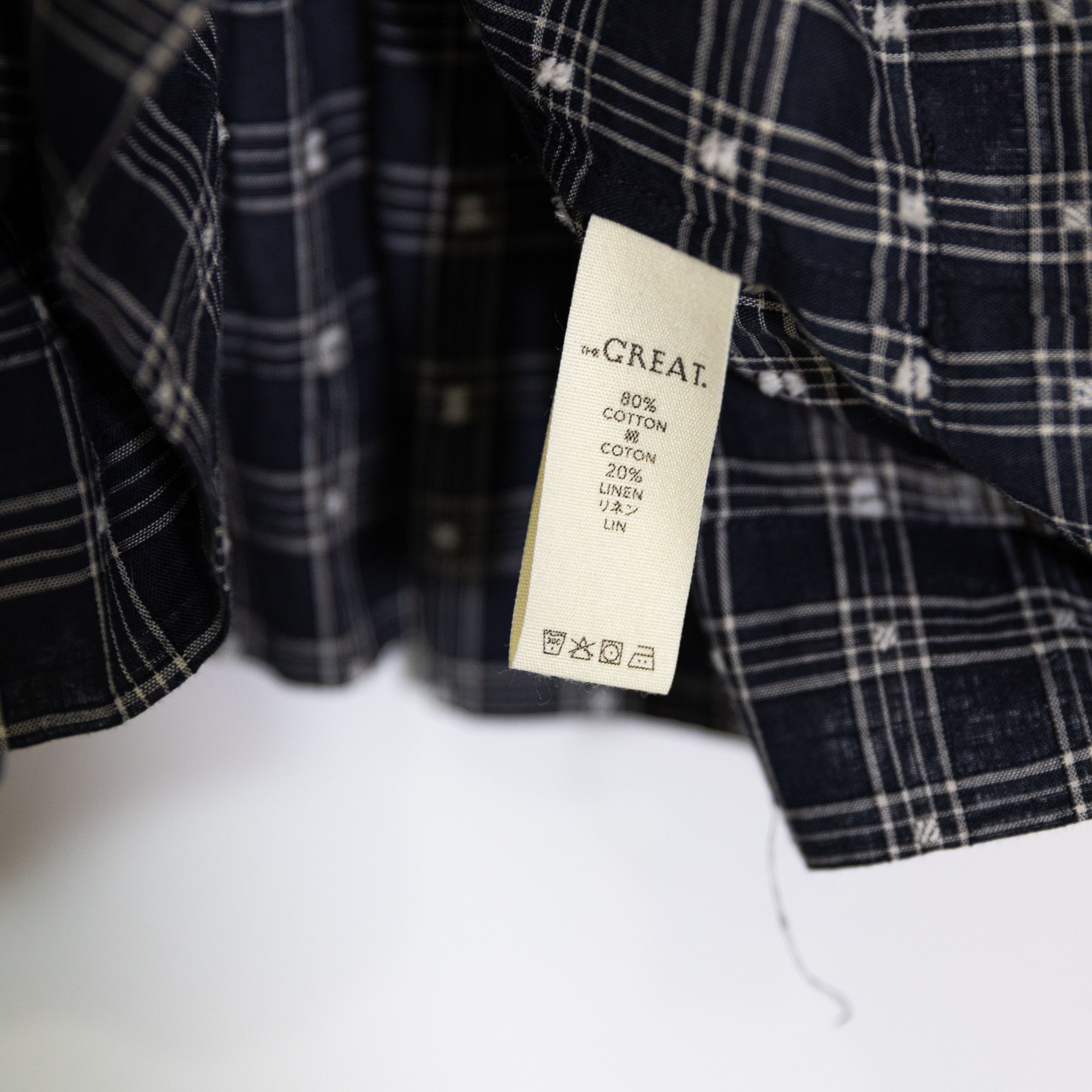 THE GREAT The Great. The Fair Top Cotton Linen Size XS / US 0-2 / IT 36-38 - 3 Thumbnail