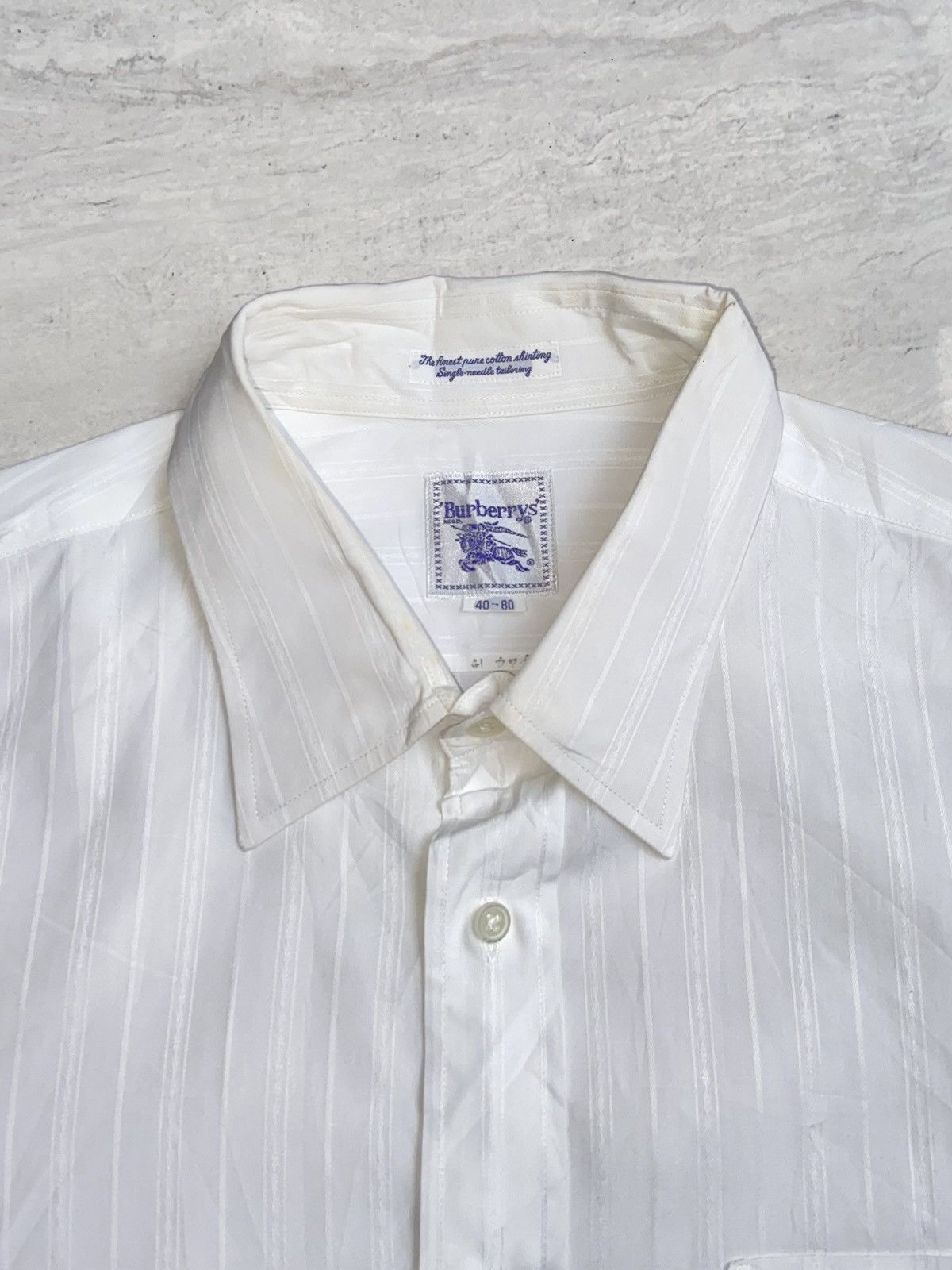 Burberry BURBERRYS White Shirt Size US M / EU 48-50 / 2 - 5 Thumbnail
