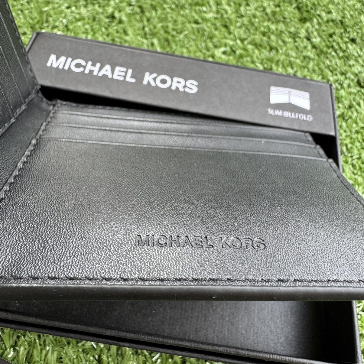 Michael Kors × Vintage Michael Kors Black Jet Set Leather Bi-Fold (Billfold) Wallet Size ONE SIZE - 3 Thumbnail