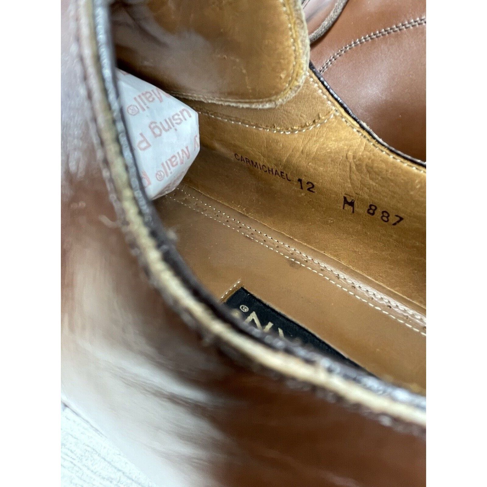Mezlan Mezlan Carmichael Brown Leather LaceUp Oxfords Square Toe Dr Size US 12 / EU 45 - 17 Thumbnail