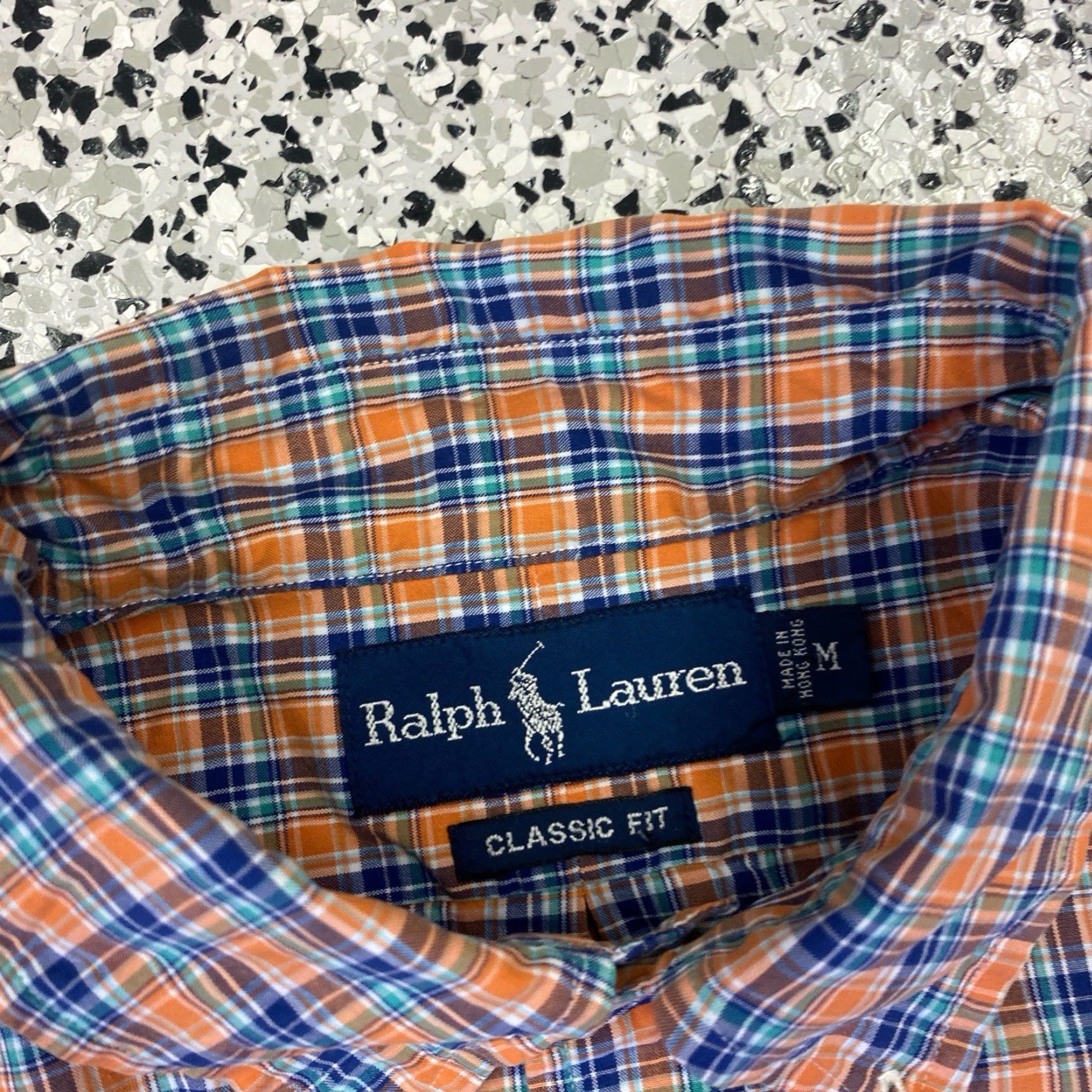 Polo Ralph Lauren VINTAGE Polo Ralph Lauren Mens Shirt Button-Down Plaid Orange & Blue M Size US M / EU 48-50 / 2 - 3 Thumbnail