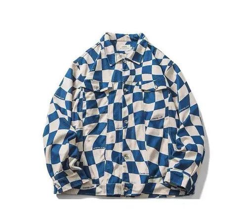 Japanese Brand New 2022 Futuristic Checkered Bomber Jacket Size US M / EU 48-50 / 2 - 1 Thumbnail