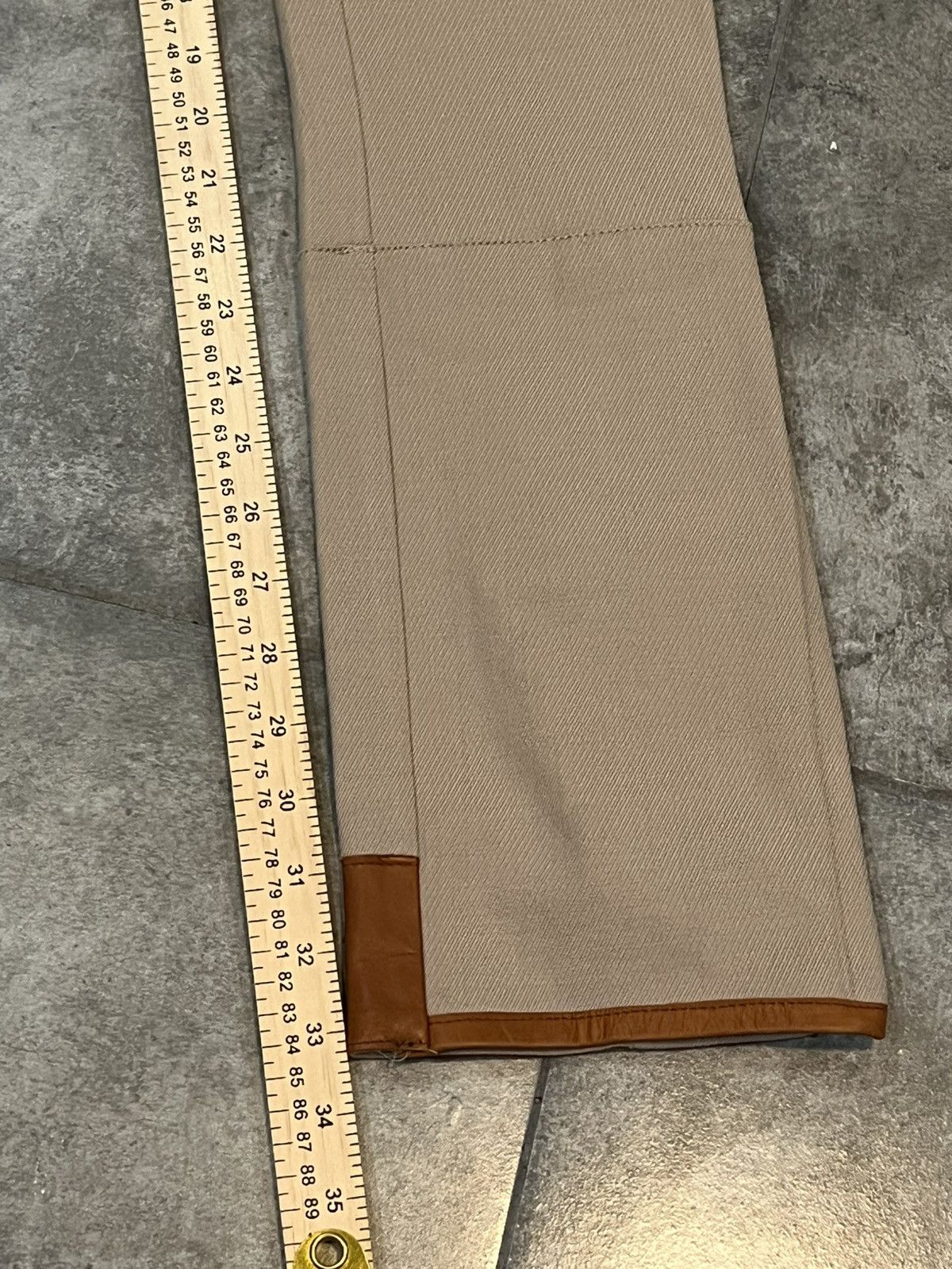 Ralph Lauren Ralph Lauren Wool Blend Equestrian Riding Trousers w Leather Size 26" / US 2 / IT 38 - 9 Thumbnail