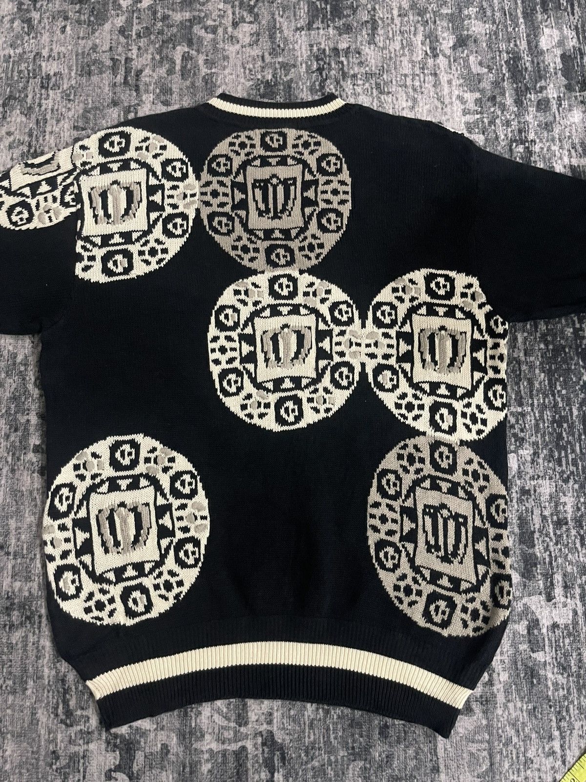 Japanese Brand Vintage Monsieur Nicole ShortSleeve Knit Size L / US 10 / IT 46 - 11 Thumbnail