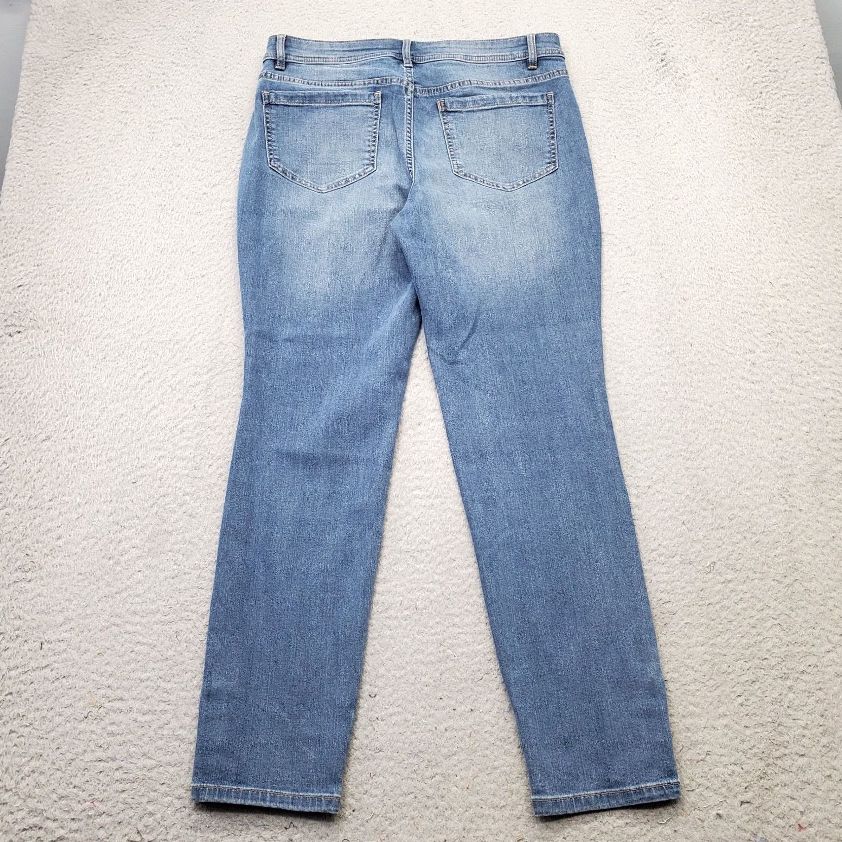 J. Jill J. Jill Jeans Women 6 Blue Denim Stretch Ankle Button Skinny 5-Pocket Design Outdoor Size 6 Womens Modern Fit Size 28" / US 6 / IT 42 - 2 Thumbnail