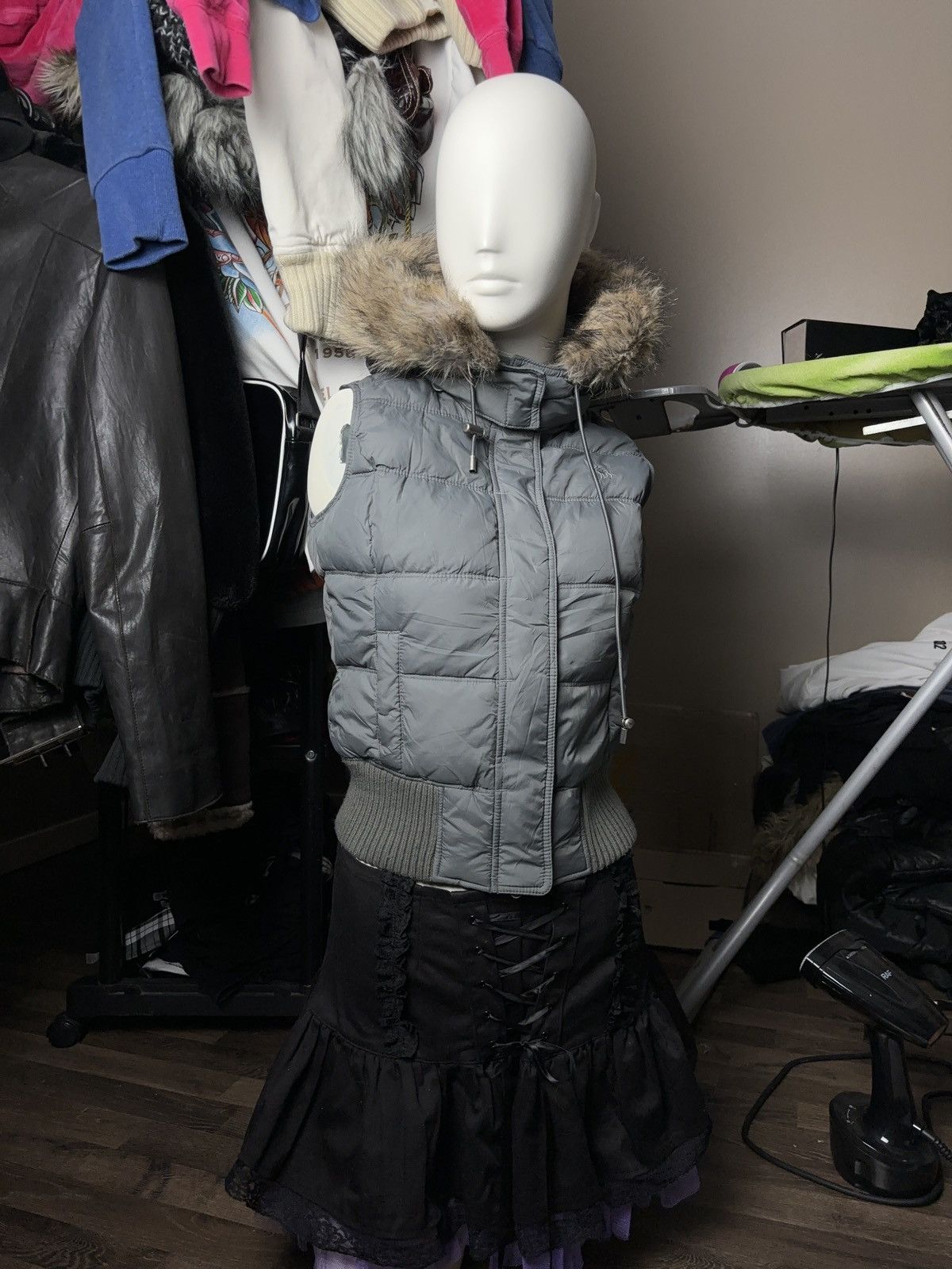 Abercrombie & Fitch × Vintage Abercrombie fitch vintage faux fur winter down vest Size M / US 6-8 / IT 42-44 - 2 Thumbnail