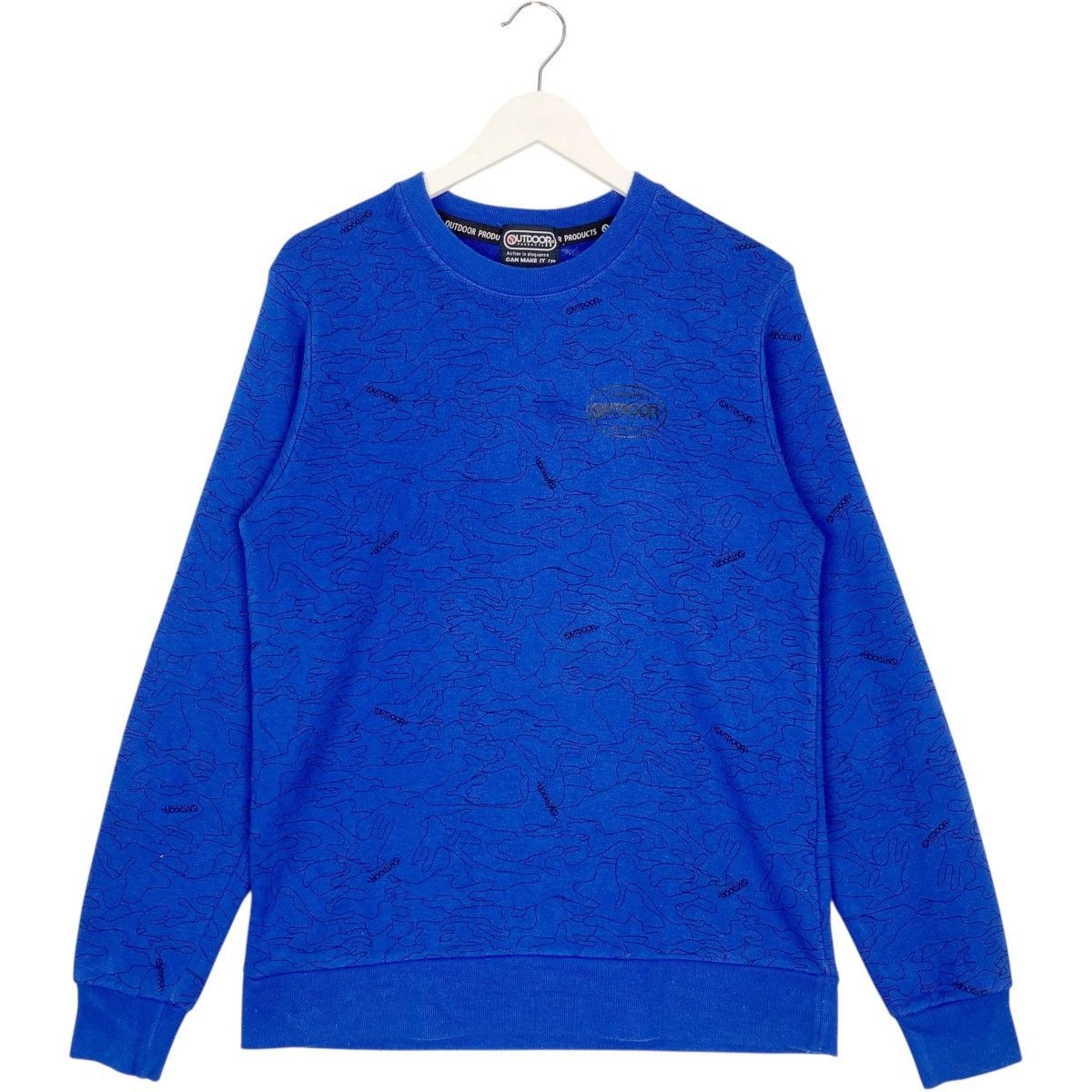 Vintage Vintage Outdoor Camouflage Sweatshirt Crewneck All Over Blue Size US M / EU 48-50 / 2 - 1 Thumbnail