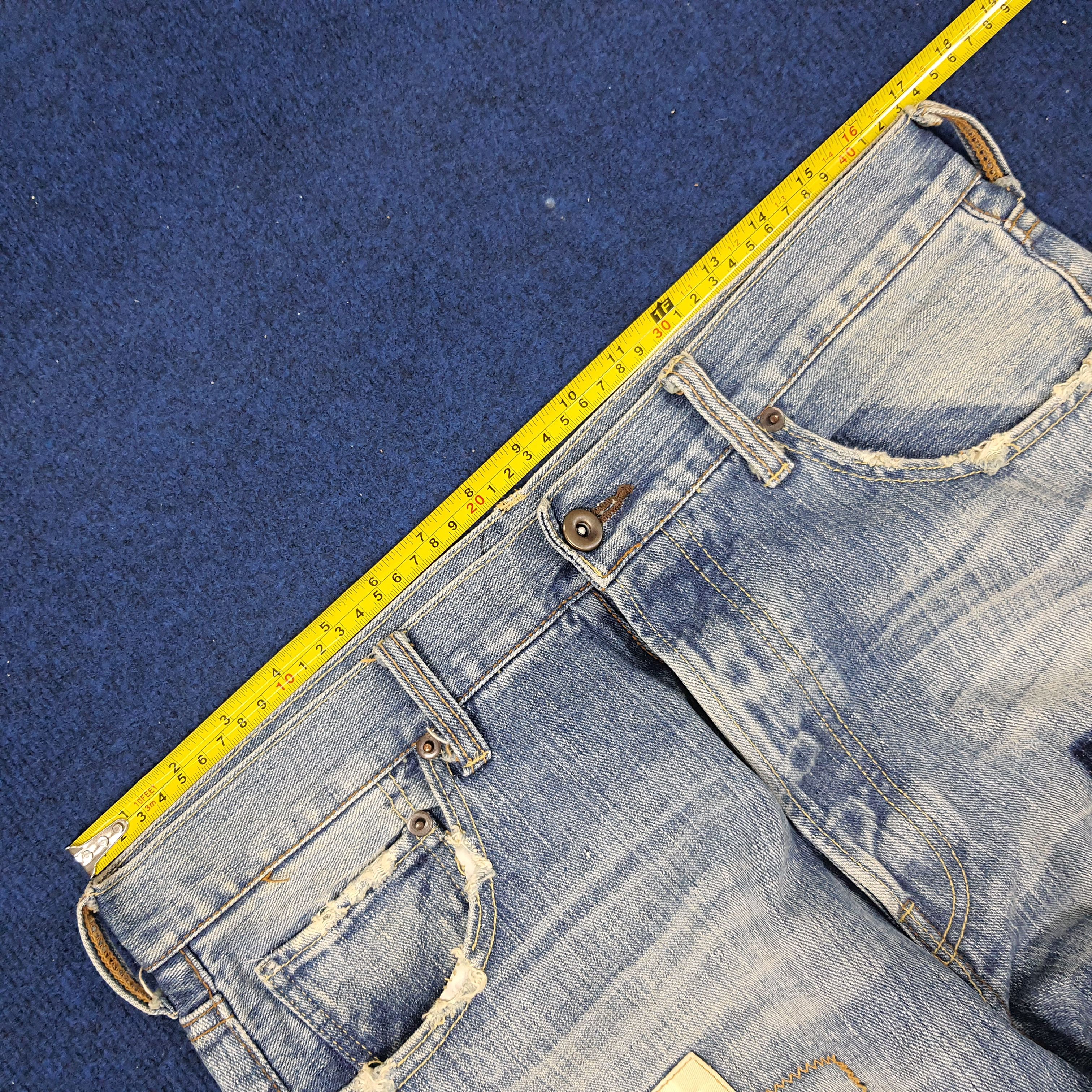 Designer × Vintage Vintage Exhibitionist Patchwork Design Denim Jeans Size US 32 / EU 48 - 11 Thumbnail