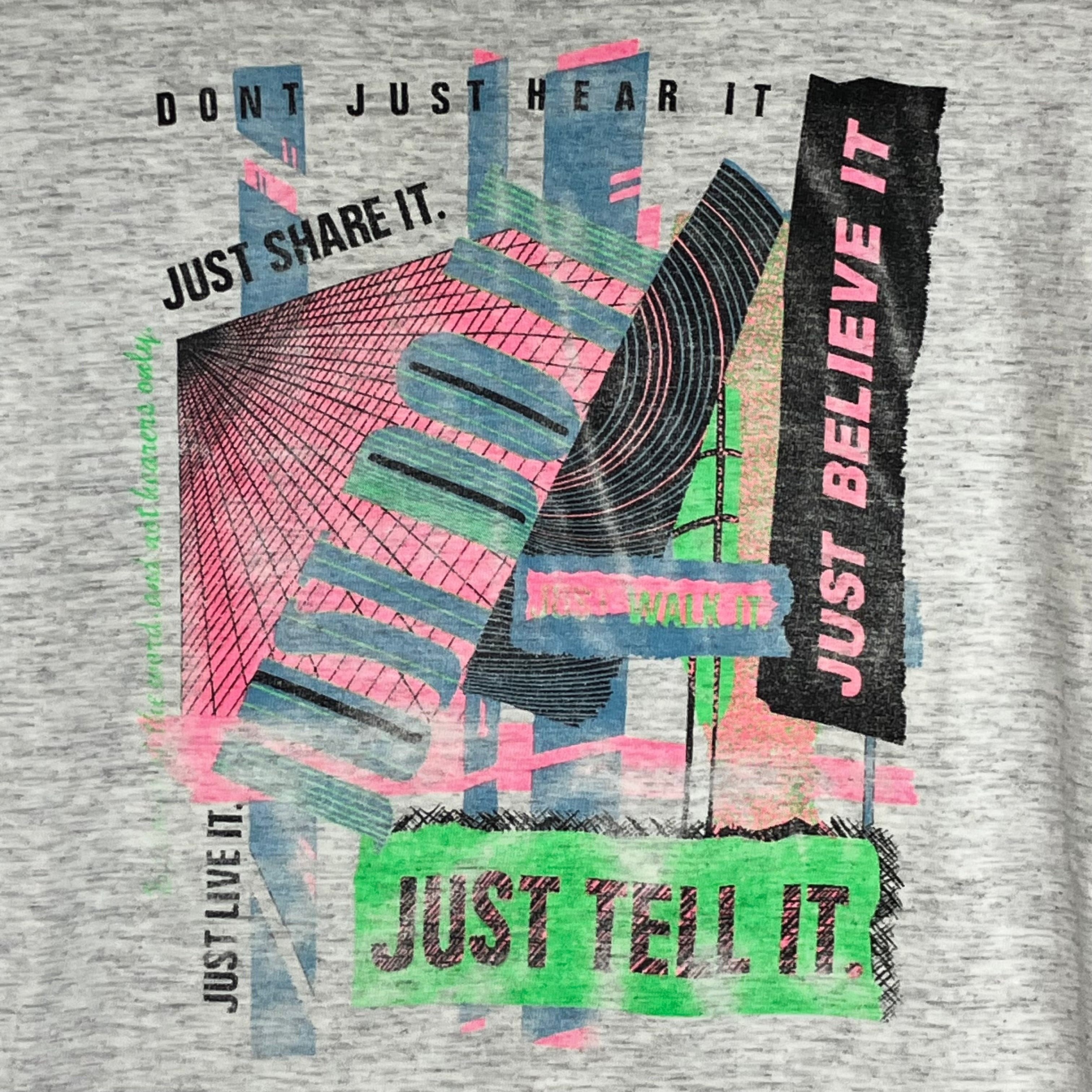 Vintage Vintage 90s Just Believe It Motivation Tee Size M Size US M / EU 48-50 / 2 - 5 Thumbnail