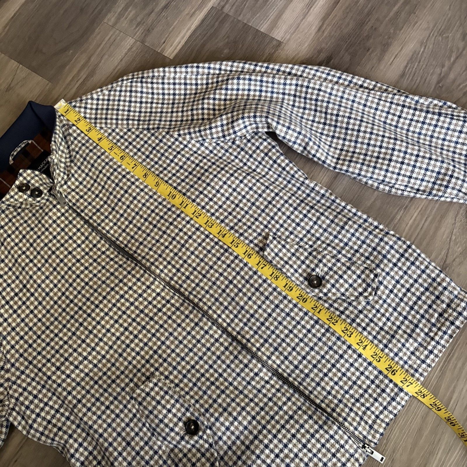 Spier & Mackay Spier Mackay Jacket Men's Size 42 Checkered Flannel Lined Size US L / EU 52-54 / 3 - 7 Thumbnail