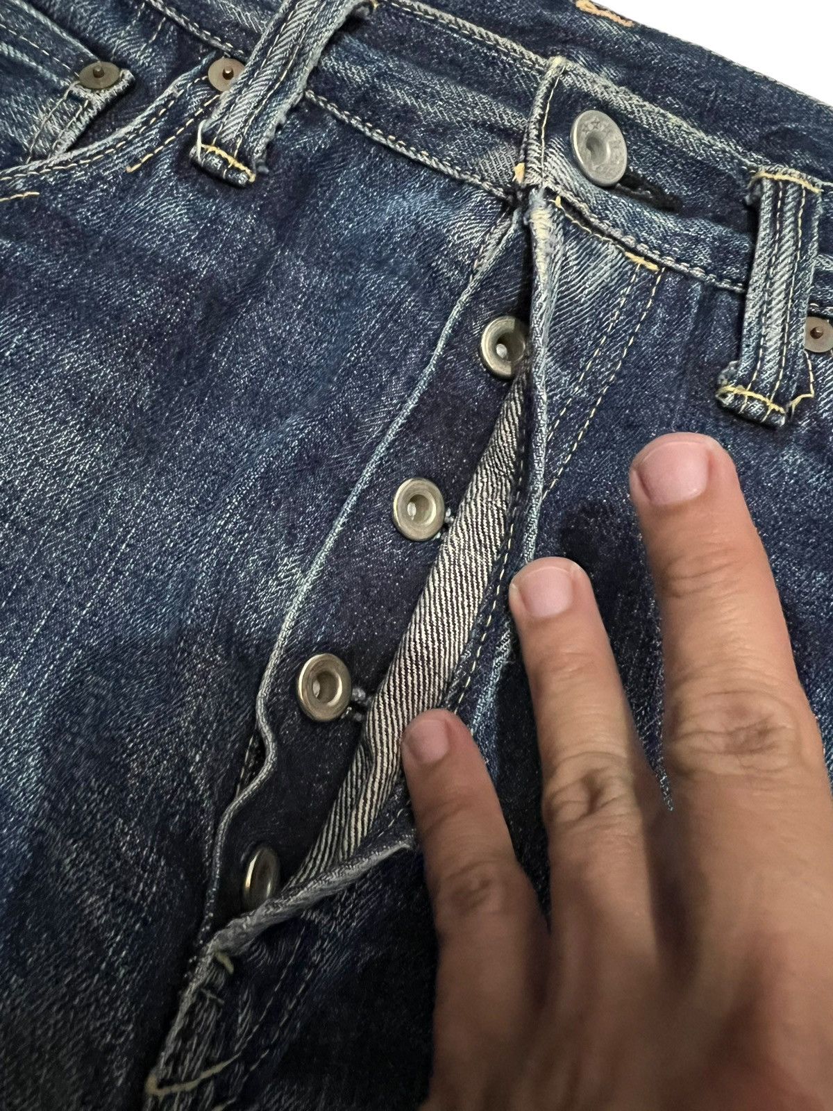 Japanese Brand Vintage Japanese Brand Selvedge Distressed Jean Japan Size US 28 / EU 44 - 11 Thumbnail