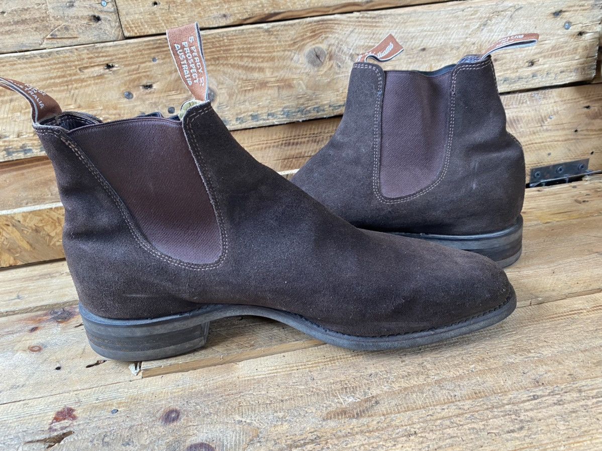 R.M. Williams Rm williams brown suede chelsea boots sz uk 10H Size US 11 / EU 44 - 14 Thumbnail