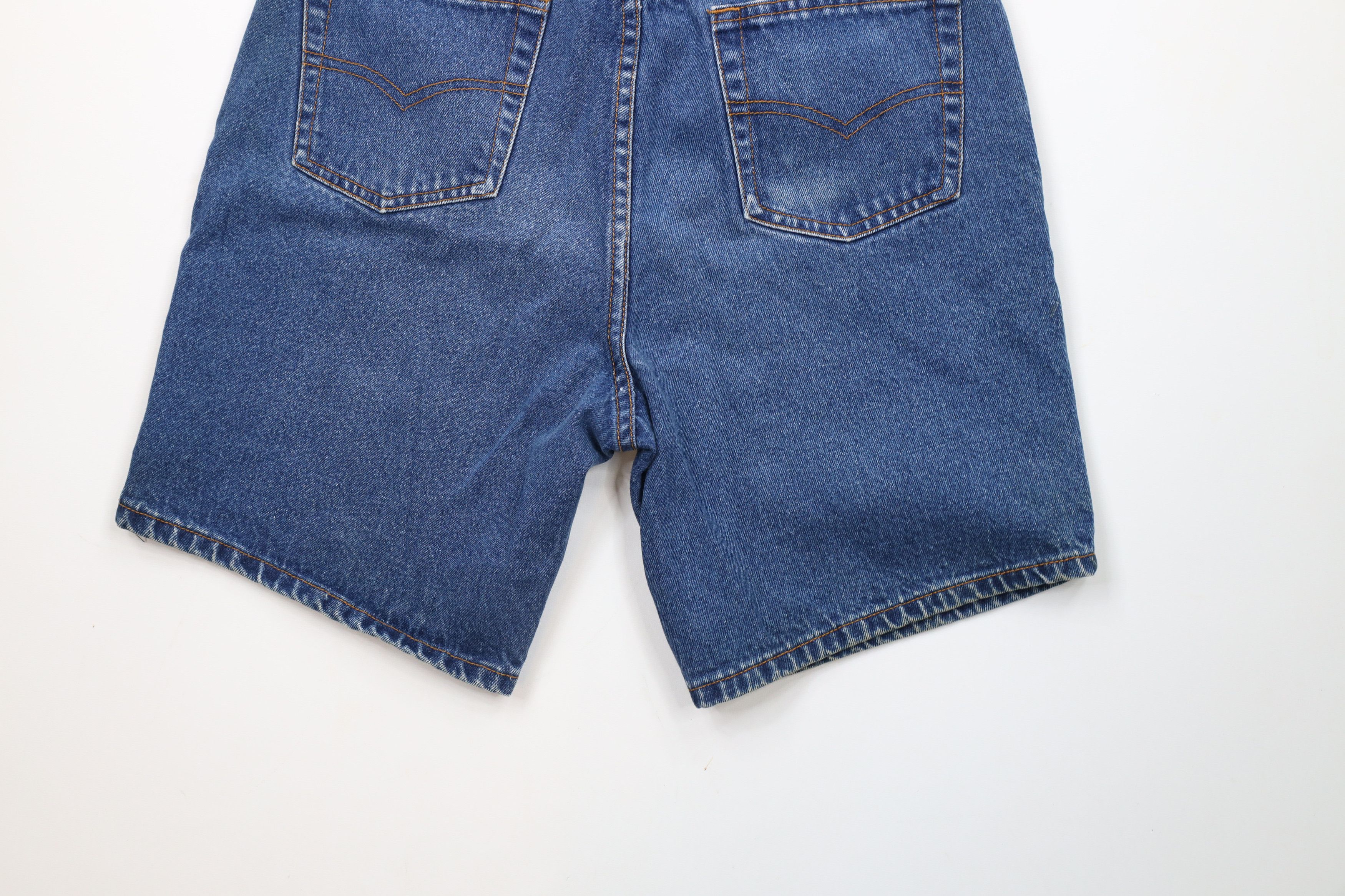 Vintage Vintage 90s Streetwear Knee Denim Jean Shorts Jorts Blue Size US 30 / EU 46 - 10 Thumbnail