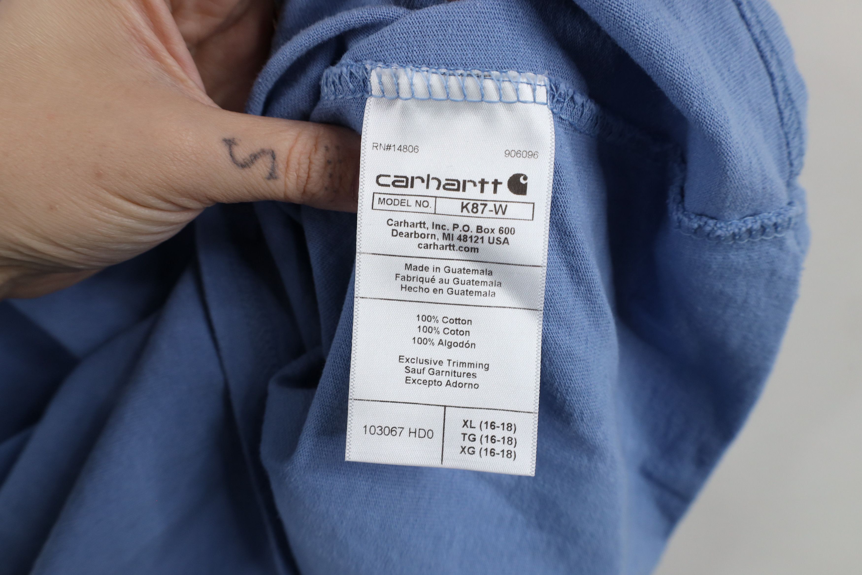 Carhartt × Vintage Vintage Carhartt Out Loose Fit Short Sleeve Pocket T-Shirt Size XL / US 12-14 / IT 48-50 - 8 Thumbnail