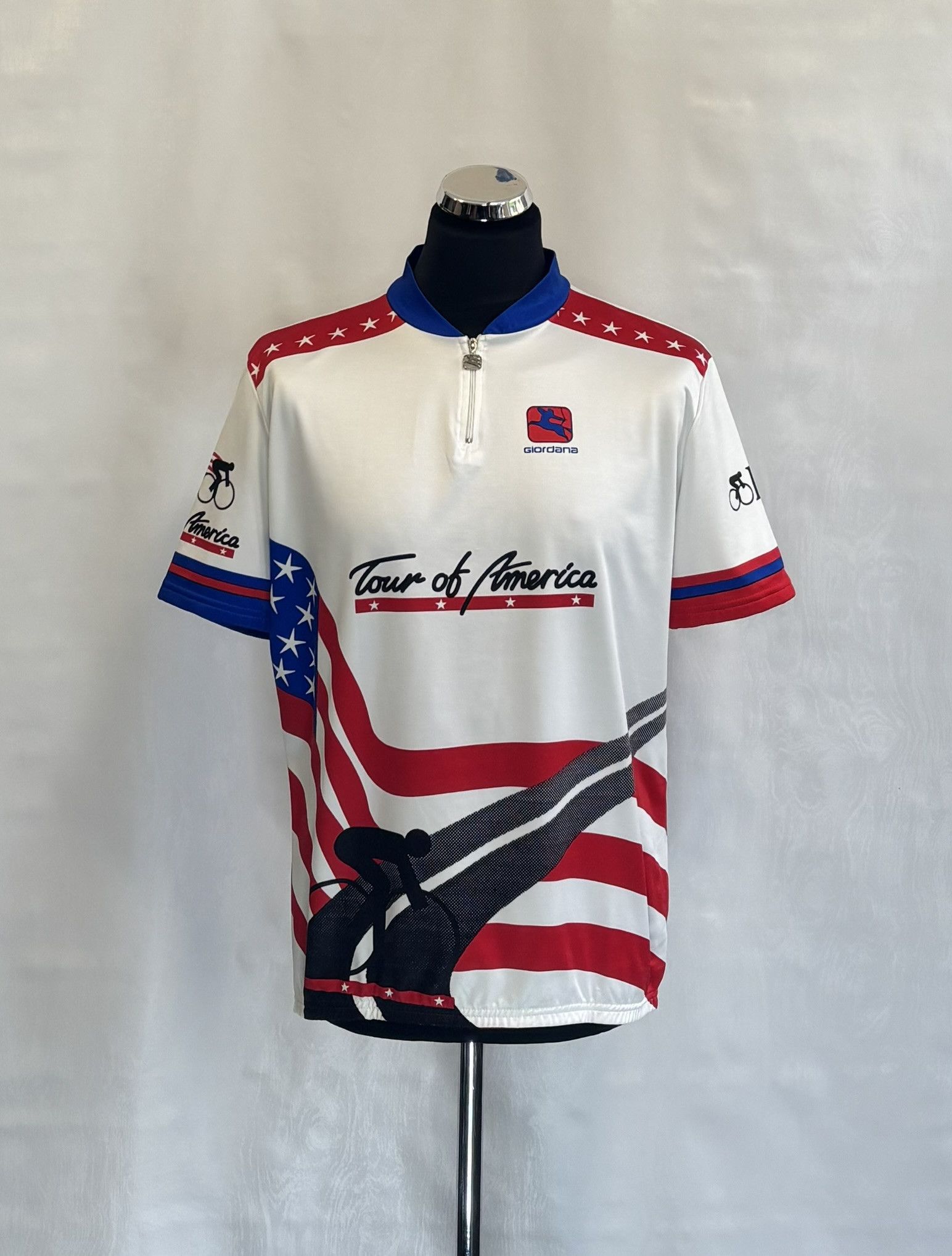Other Giordana Tour of America Cycling Jersey Size XL Size US XL / EU 56 / 4 - 1 Thumbnail