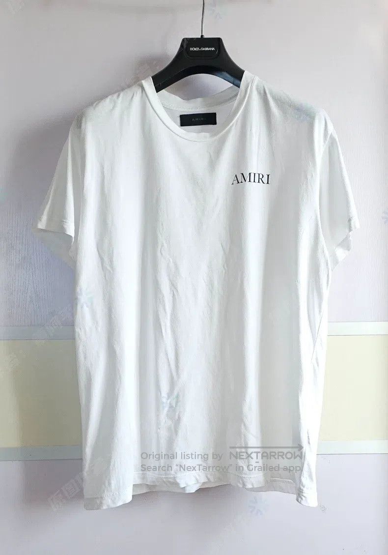 Amiri Amiri Men's short sleeve T-shirt, white Size US L / EU 52-54 / 3 - 2 Thumbnail