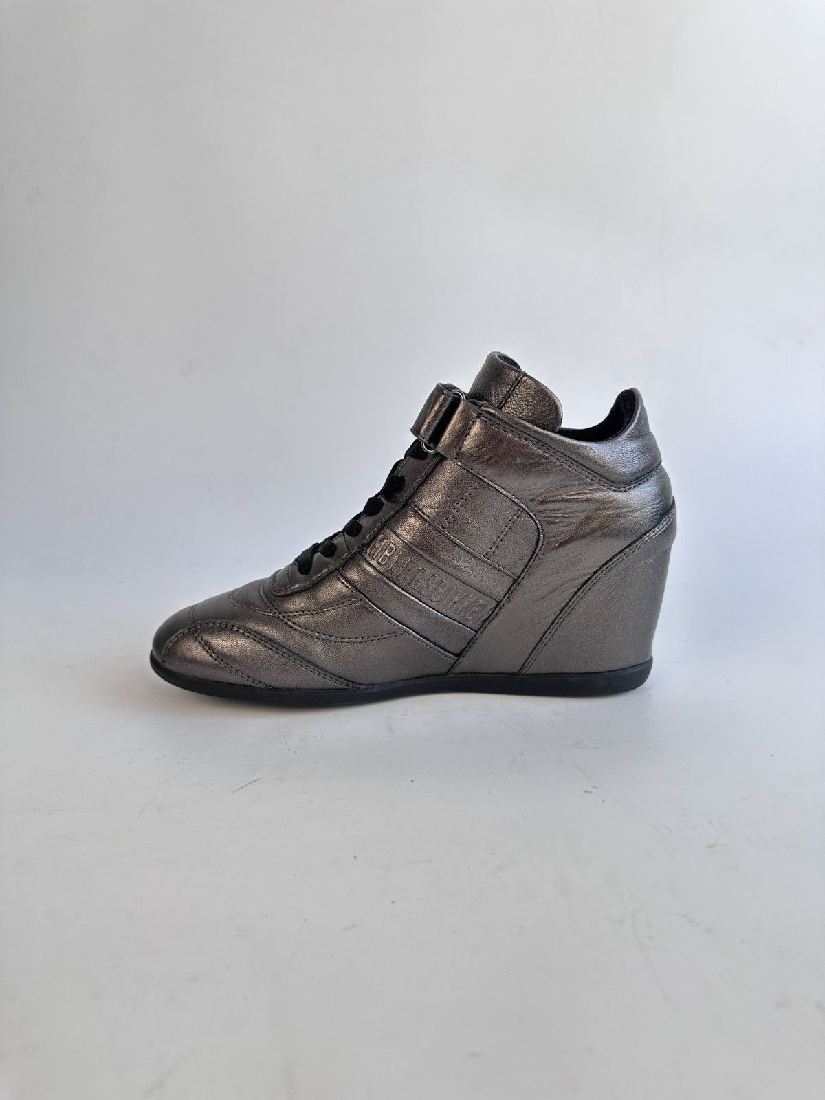 Dirk Bikkembergs Bikkembergs Gunmetal Metallic Wedge Sneakers Size EU 36 Size US 6 / IT 36 - 11 Thumbnail