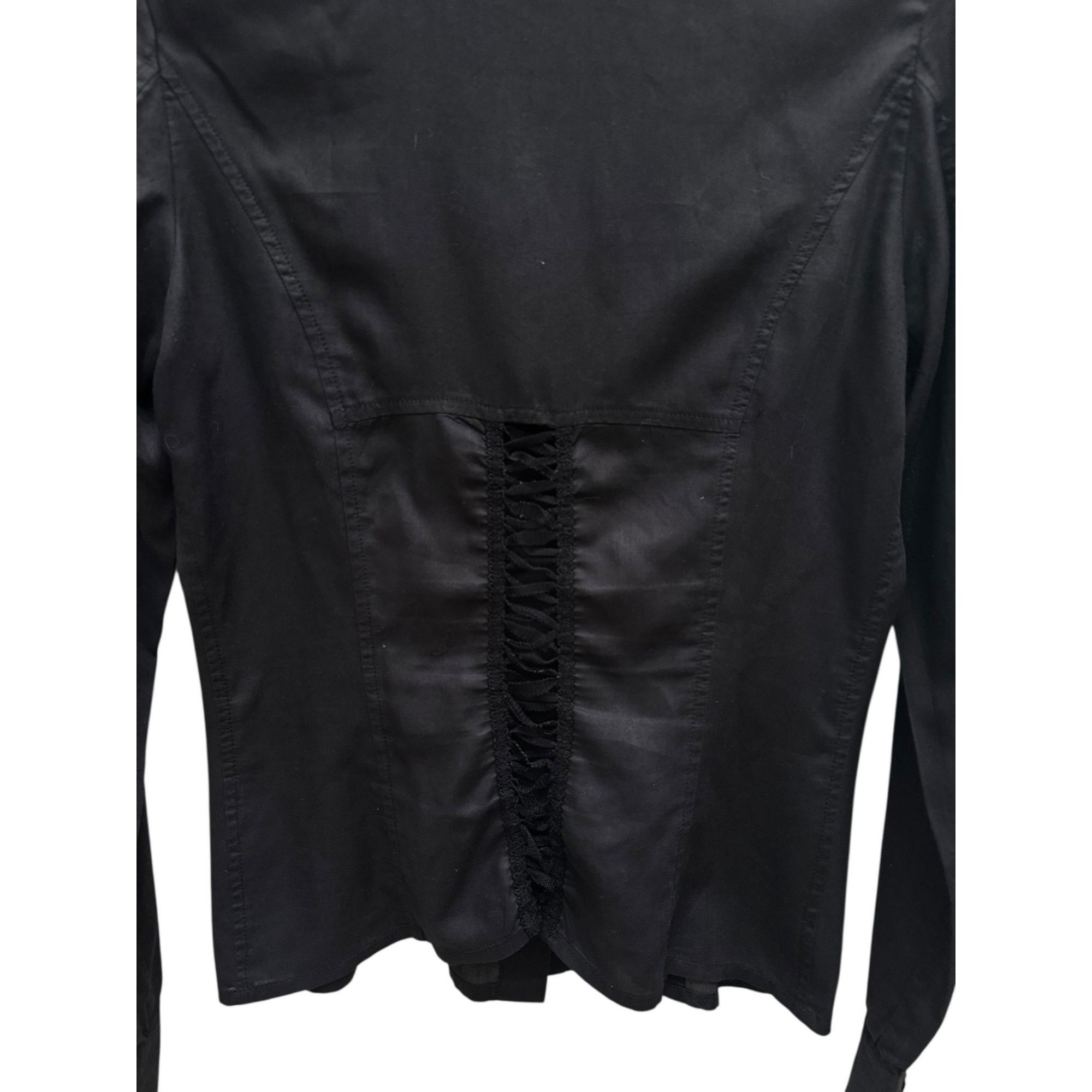 Jean Paul Gaultier Black Coated Corset Shirt Size M / US 6-8 / IT 42-44 - 2 Thumbnail
