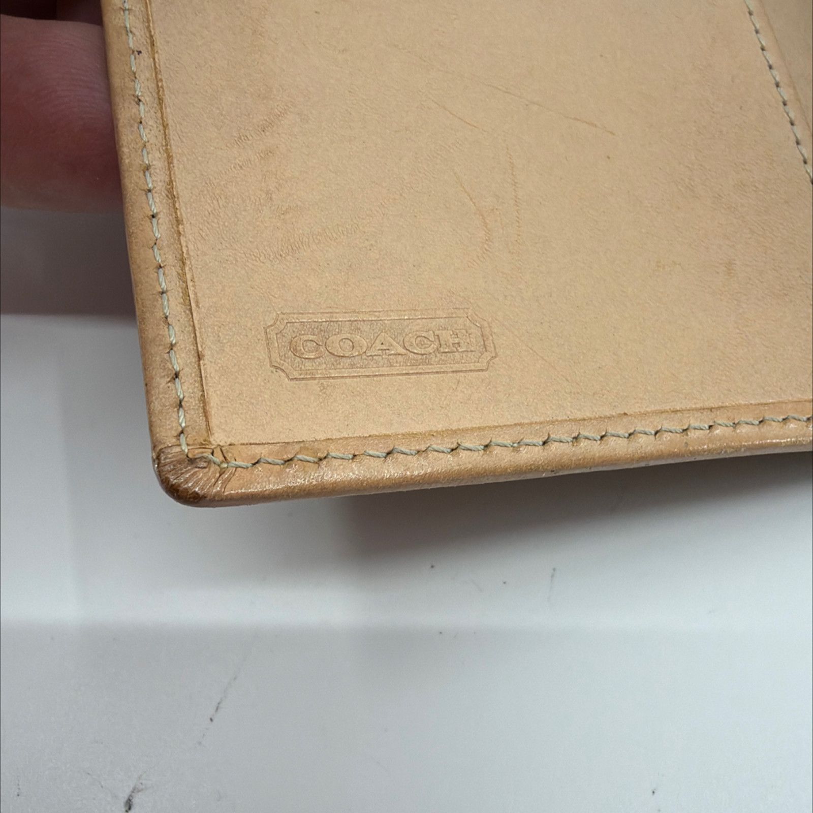 Coach Coach Signature C Flap BrownTan Coated Canvas Leather Wallet Size ONE SIZE - 5 Thumbnail